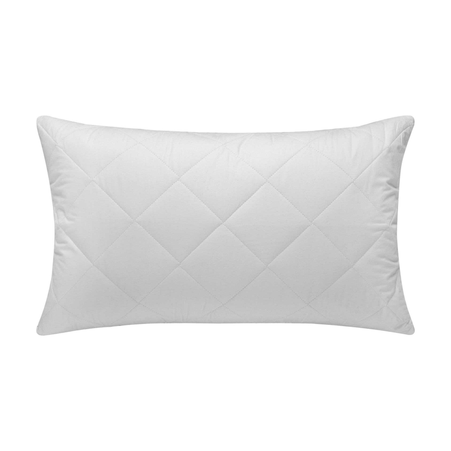 Dreamaker Quilted Cotton Cover Pillow Protector  Standard 48X73Cm (2 Pack)