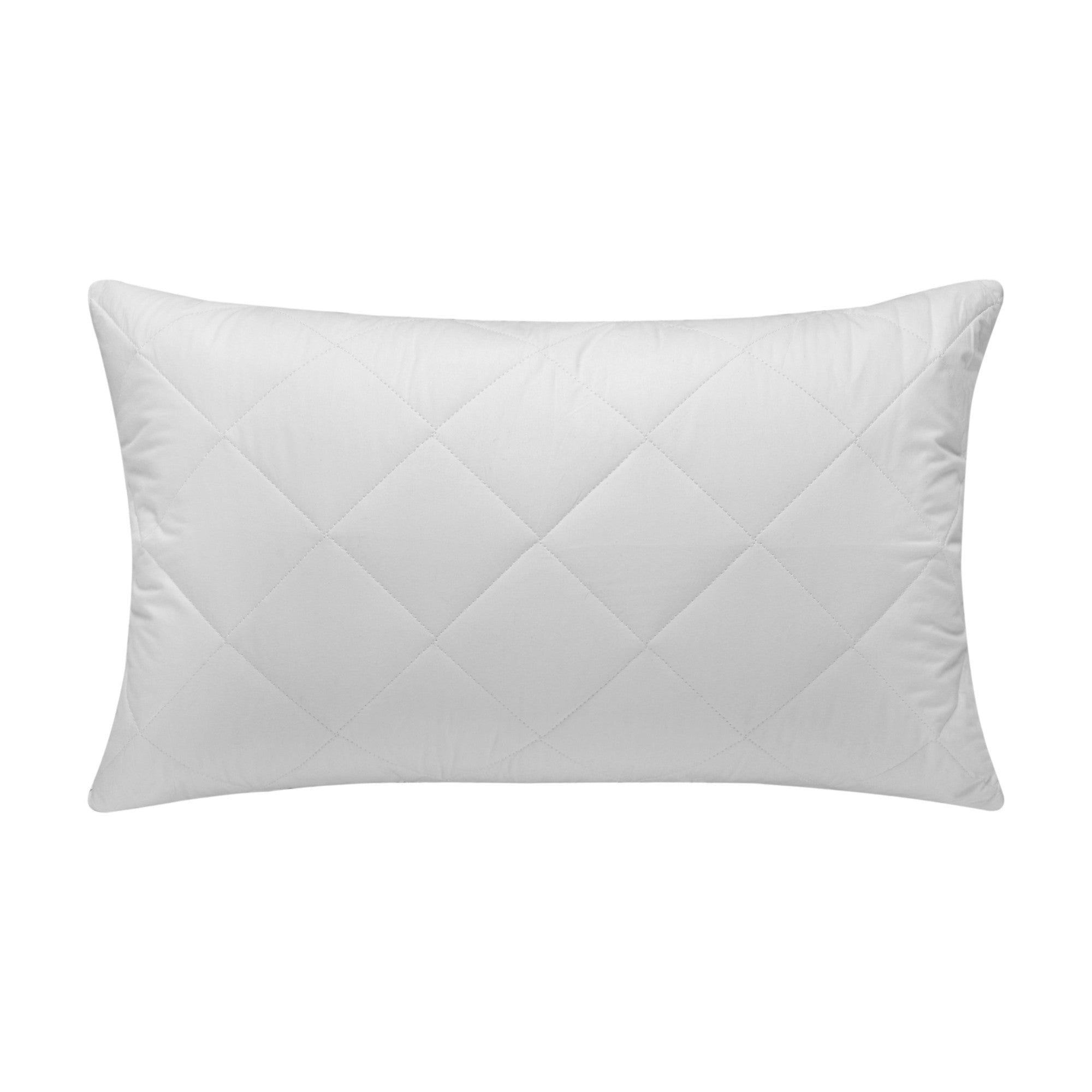 Dreamaker Quilted Cotton Cover Pillow Protector  Standard 48X73Cm (2 Pack)