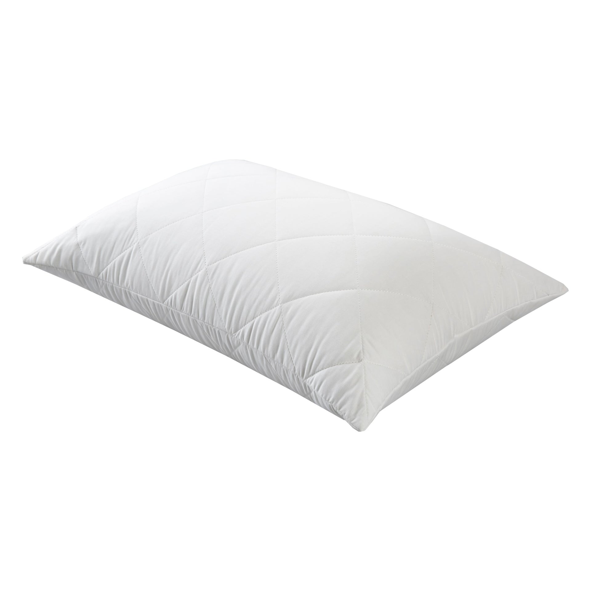 Dreamaker Quilted Cotton Cover Pillow Protector  Standard 48X73Cm (2 Pack)