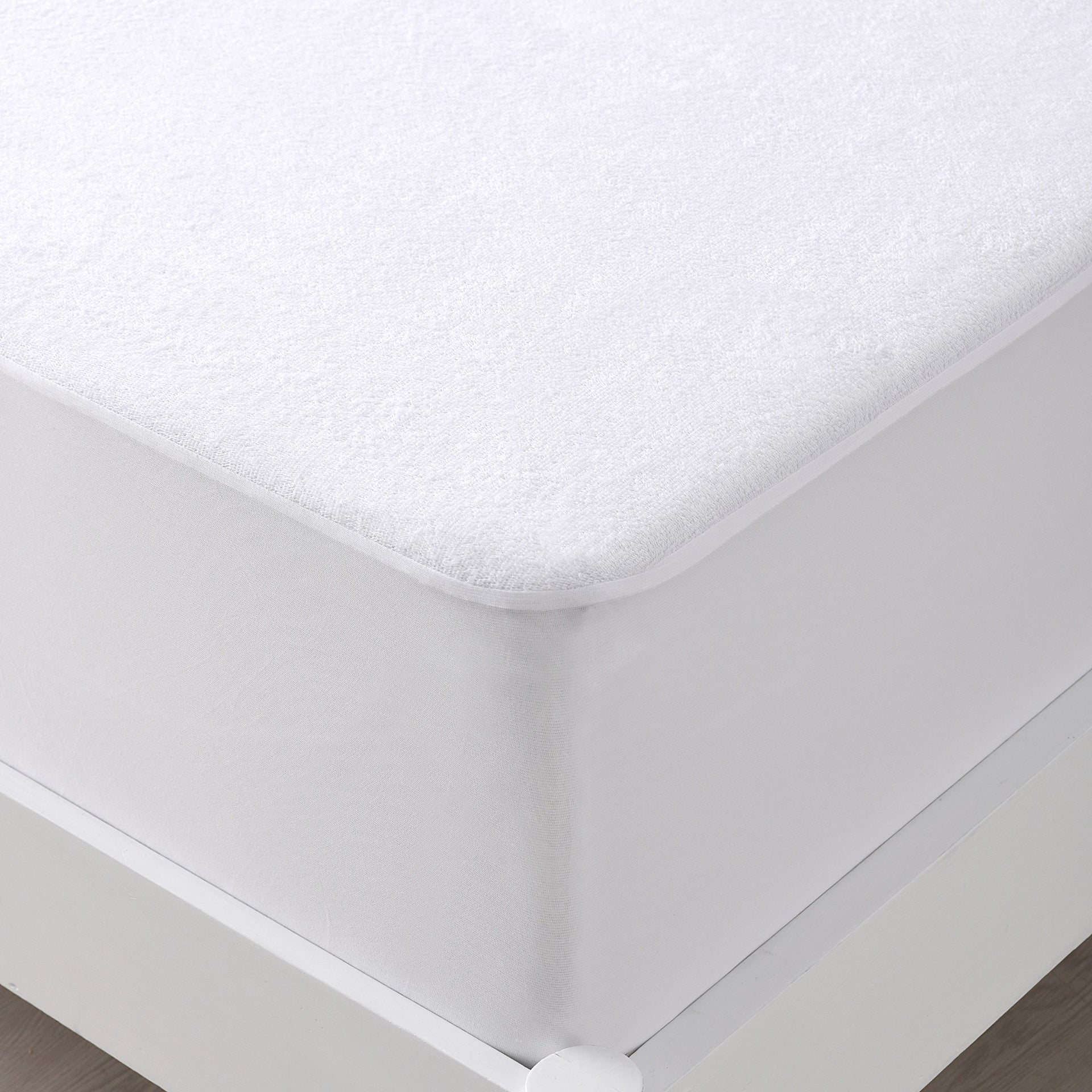 Dreamaker Cotton Terry Towelling Waterproof Mattress Protector