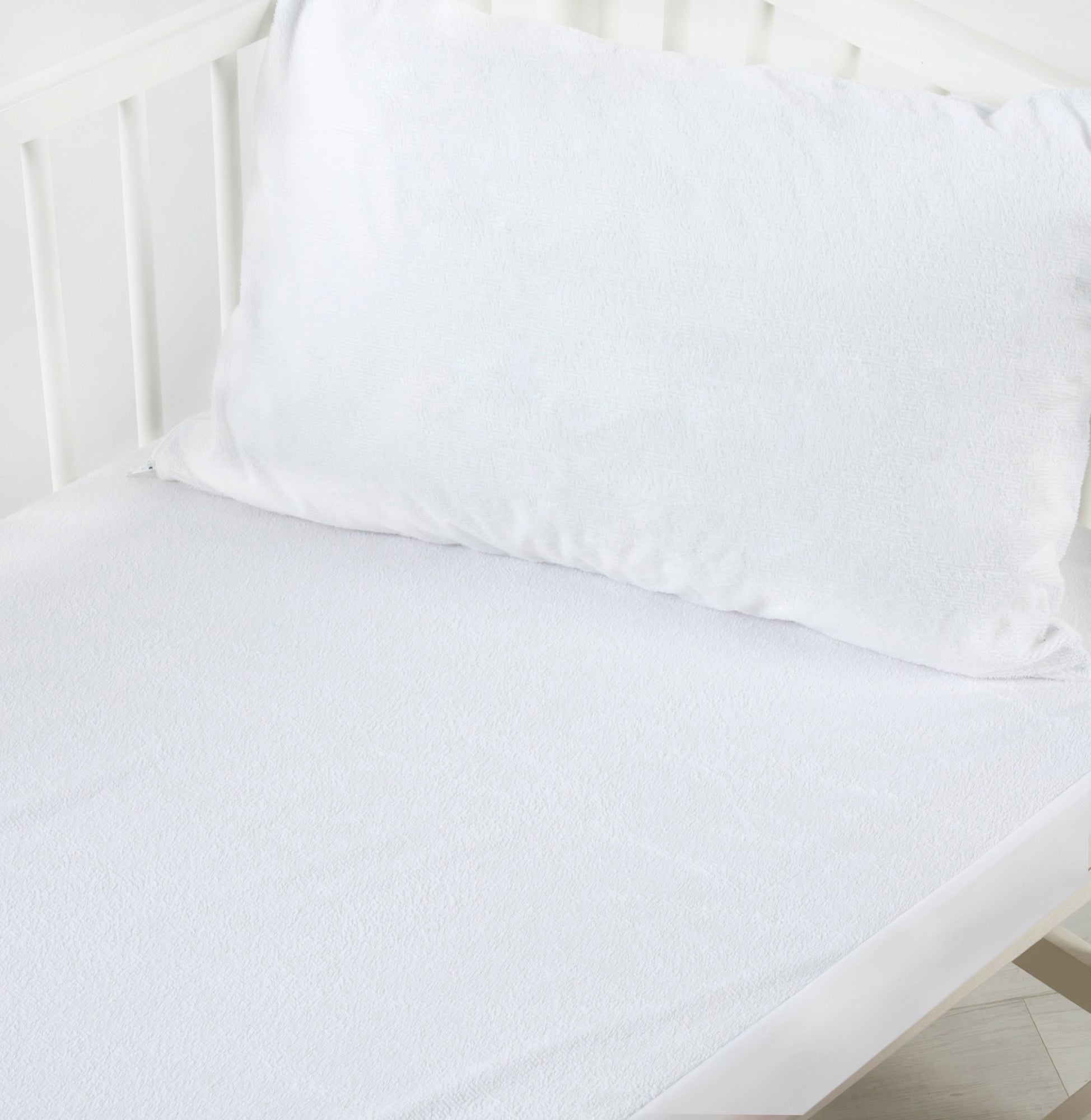 Dreamaker Baby Cotton Terry Towelling Waterproof Mattress Protector Cot Boori