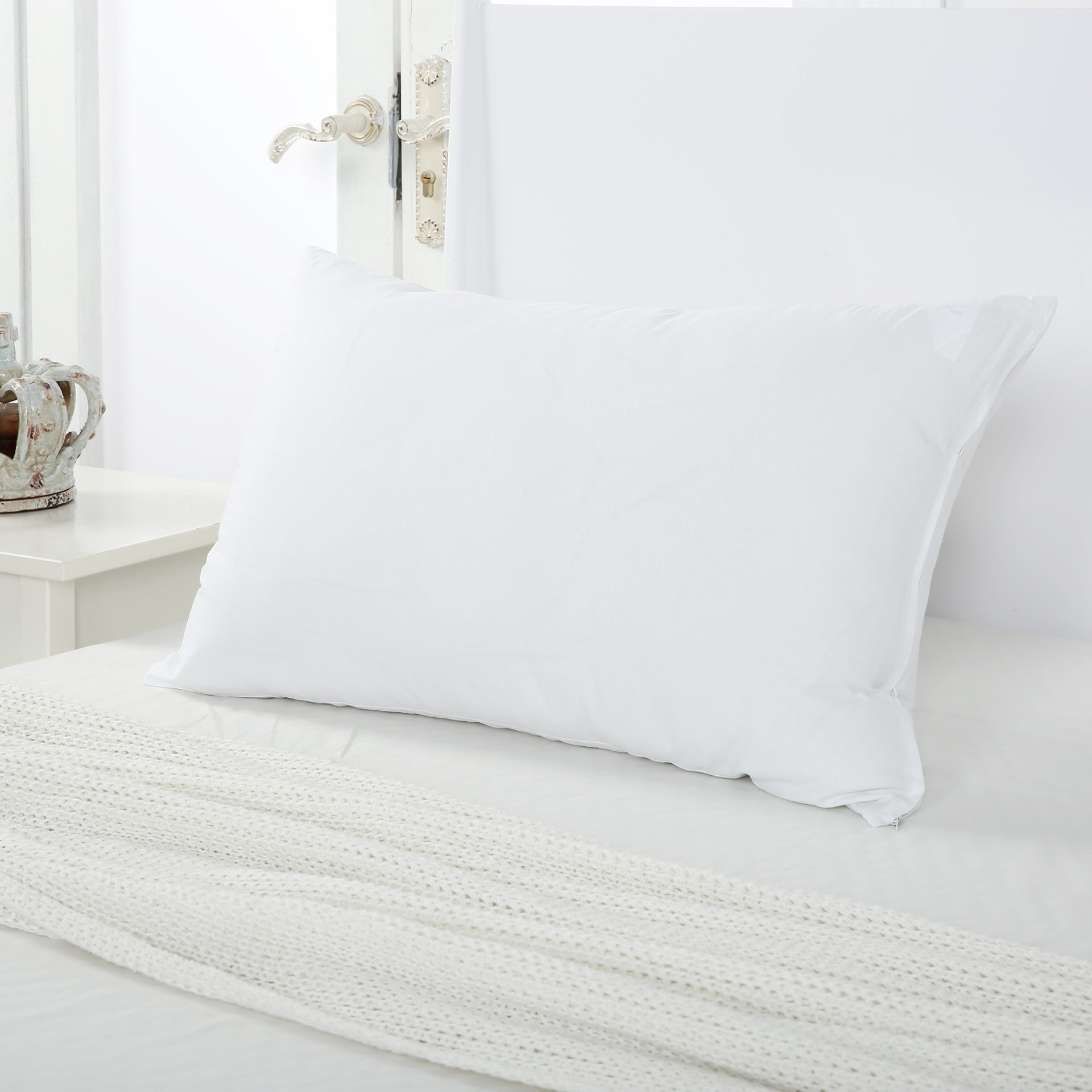 Dreamaker 100% Cotton Quilted Pillow Protector 48X73Cm (2 Pack)