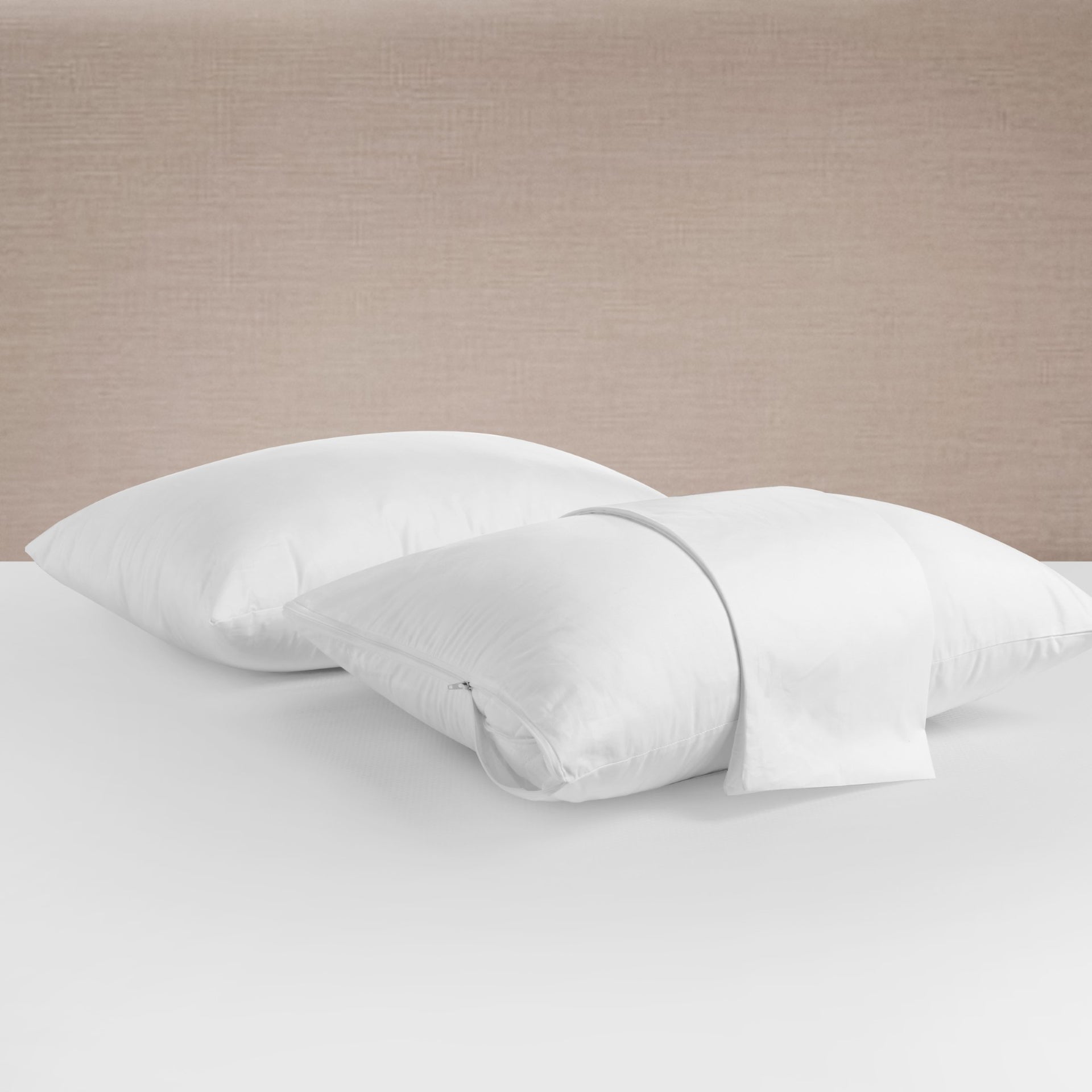 Dreamaker 100% Cotton Quilted Pillow Protector 48X73Cm (2 Pack)