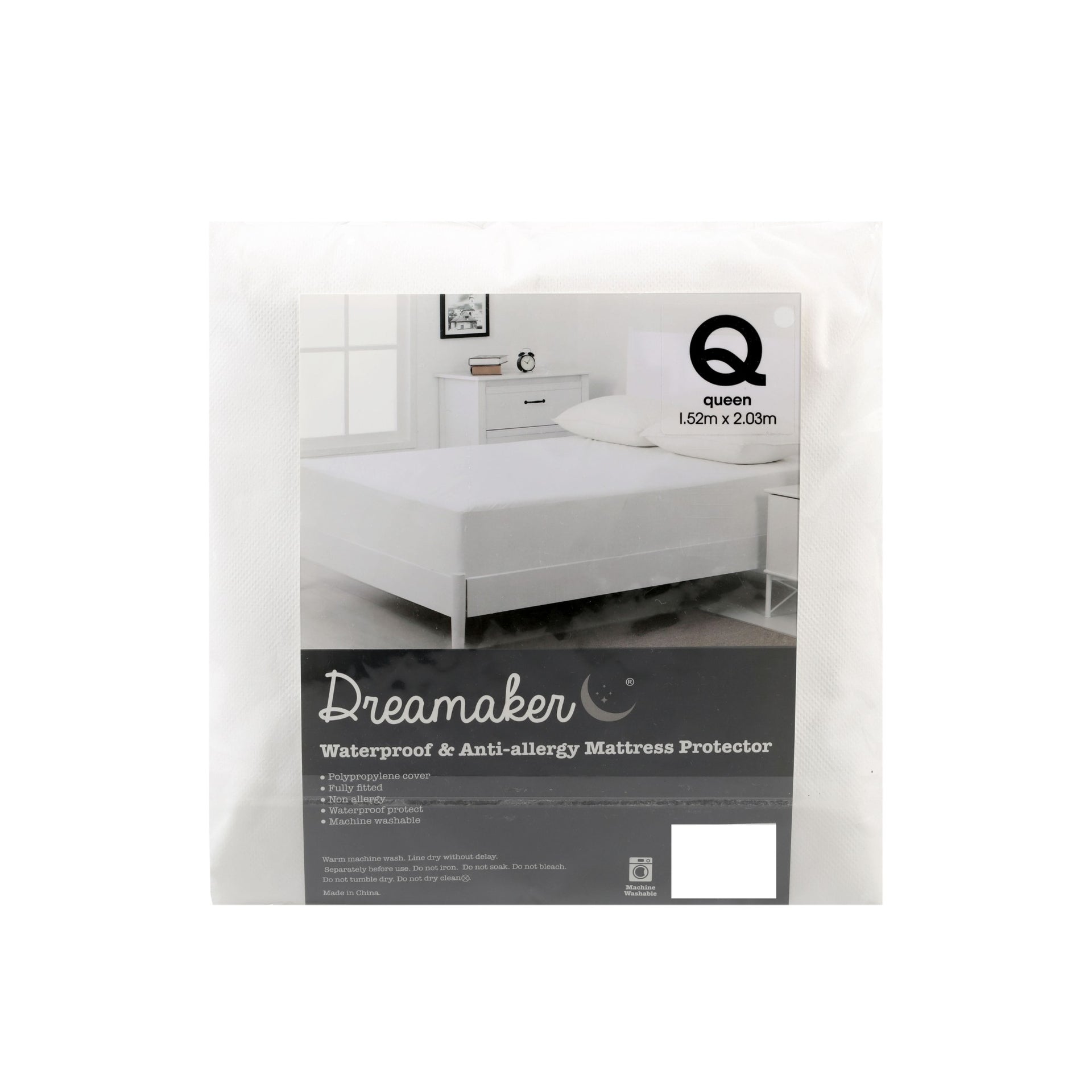 Dreamaker Stain Resistant Waterproof Mattress Protector