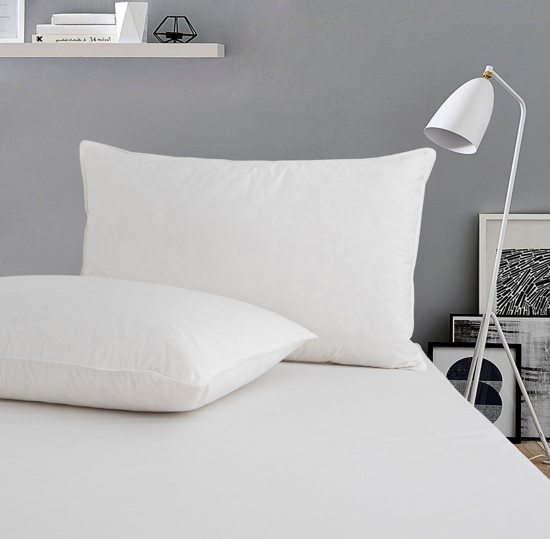Dreamaker White Duck Feather Pillow 48 X 73Cm (2 Pack)