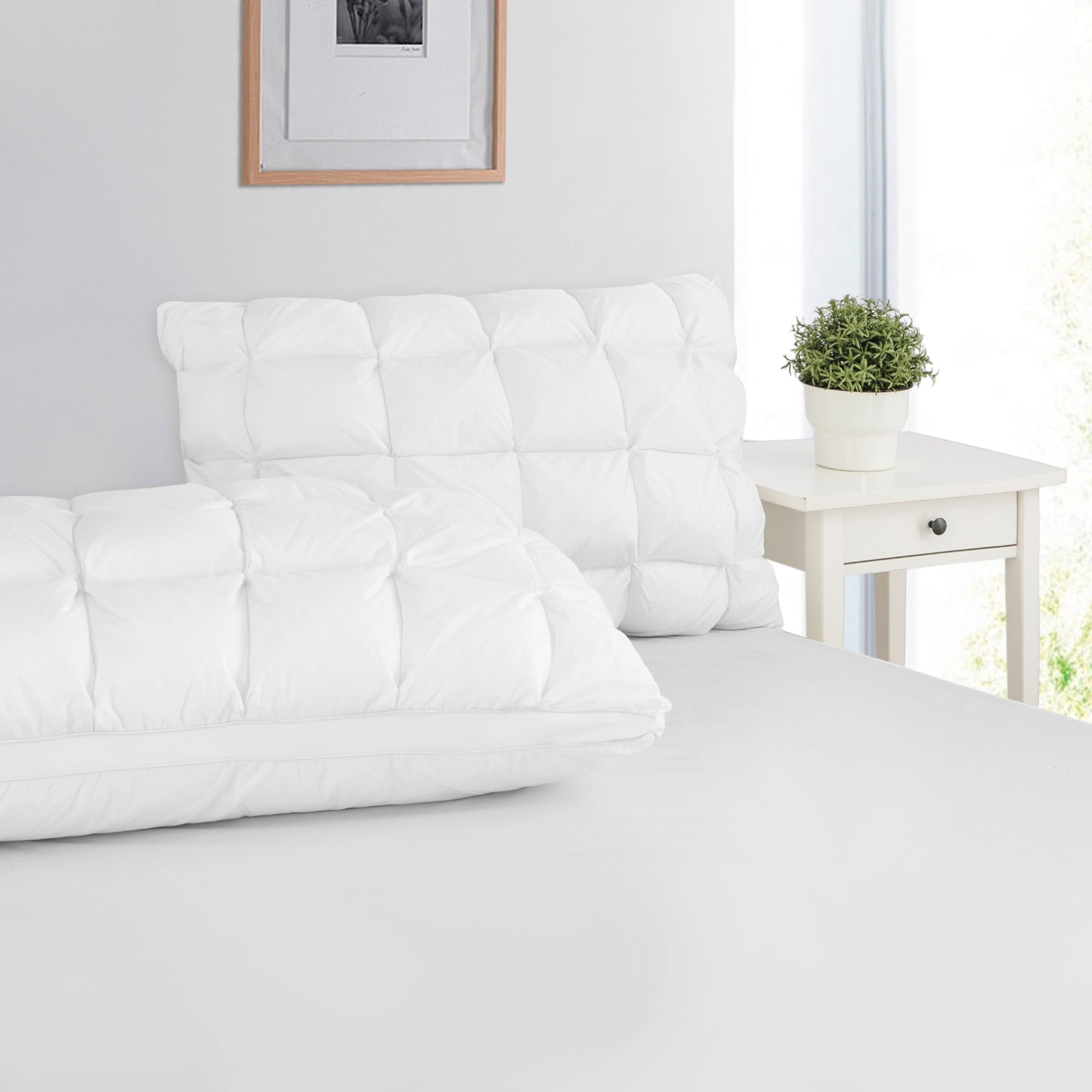 Dreamaker Puffy Quilted Down Alternative  High Profile Pillow 48 X 73Cm
