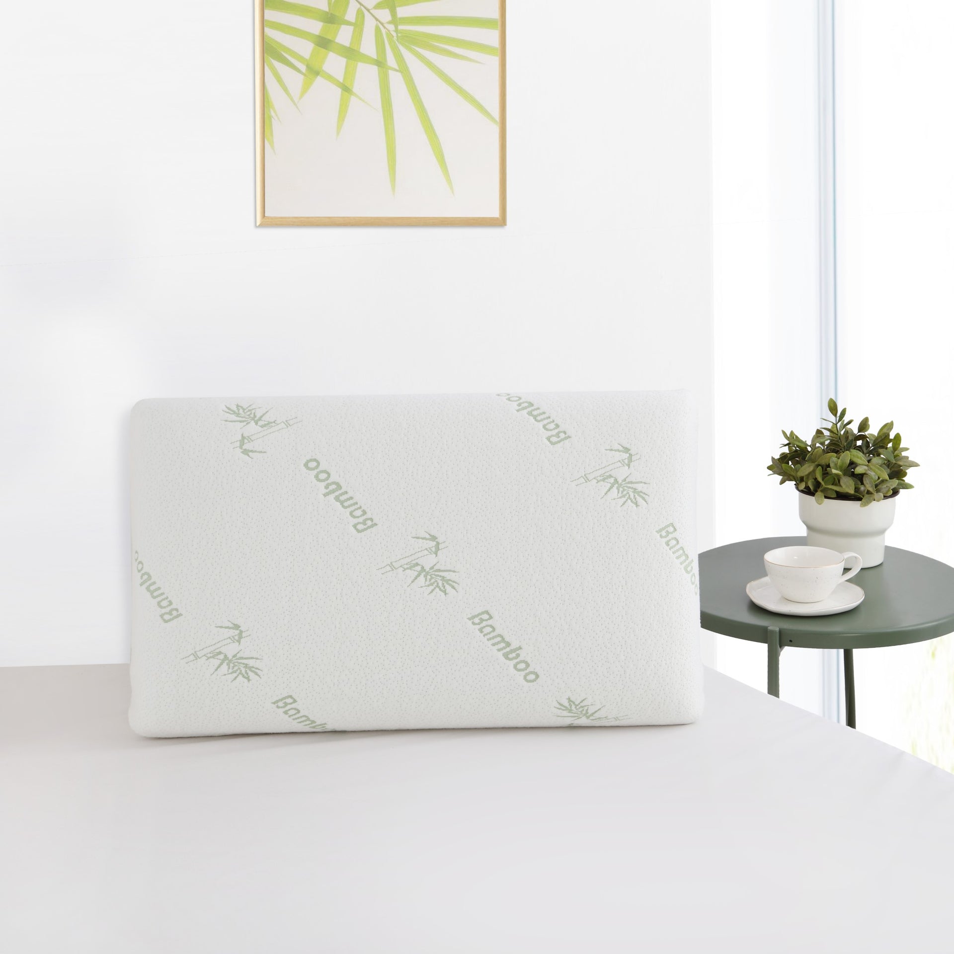 Dreamaker Eucalyptus Infused Memory Foam Pillow 65X40Cm