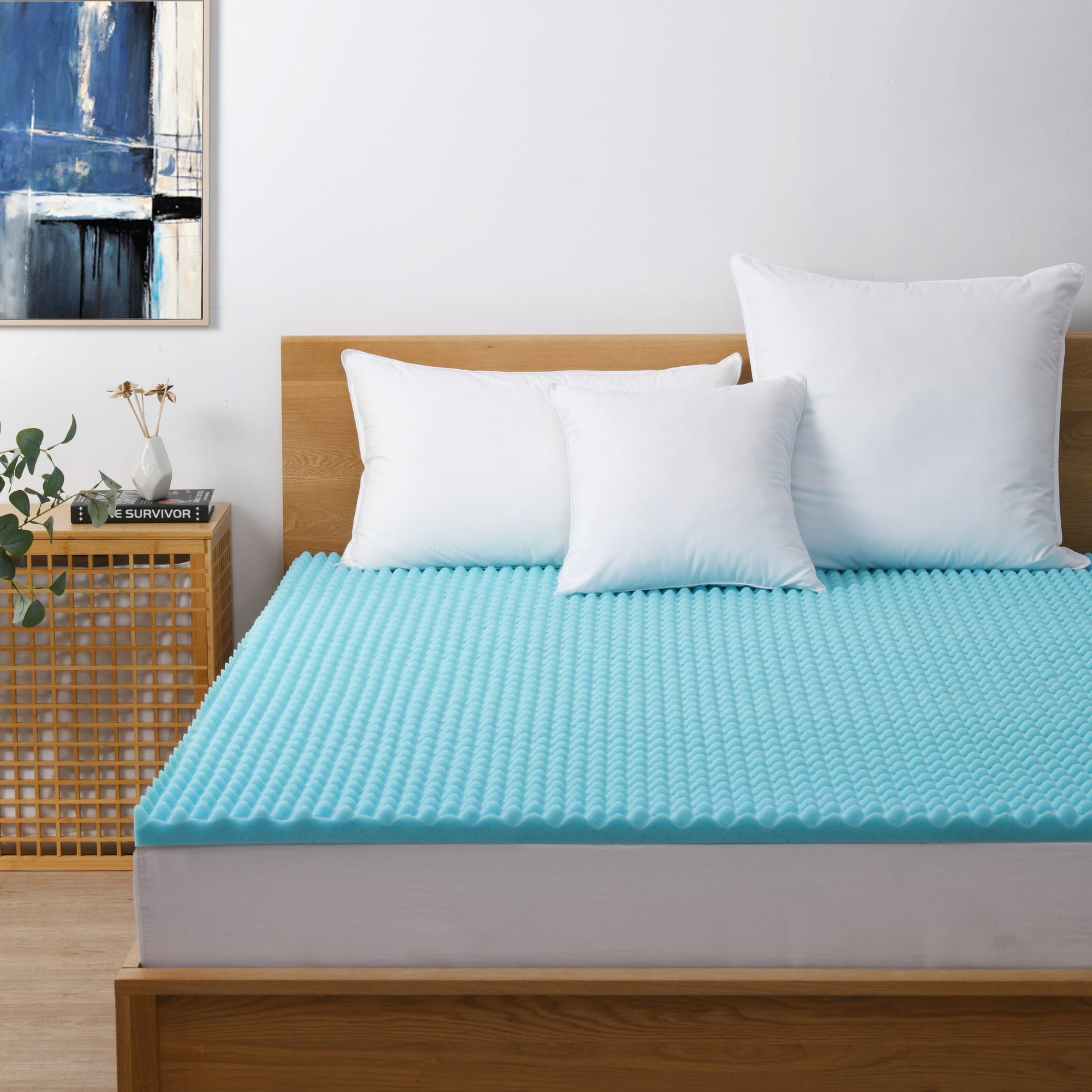 Dreamaker Gel Infused Convoluted Memory Foam Underlay