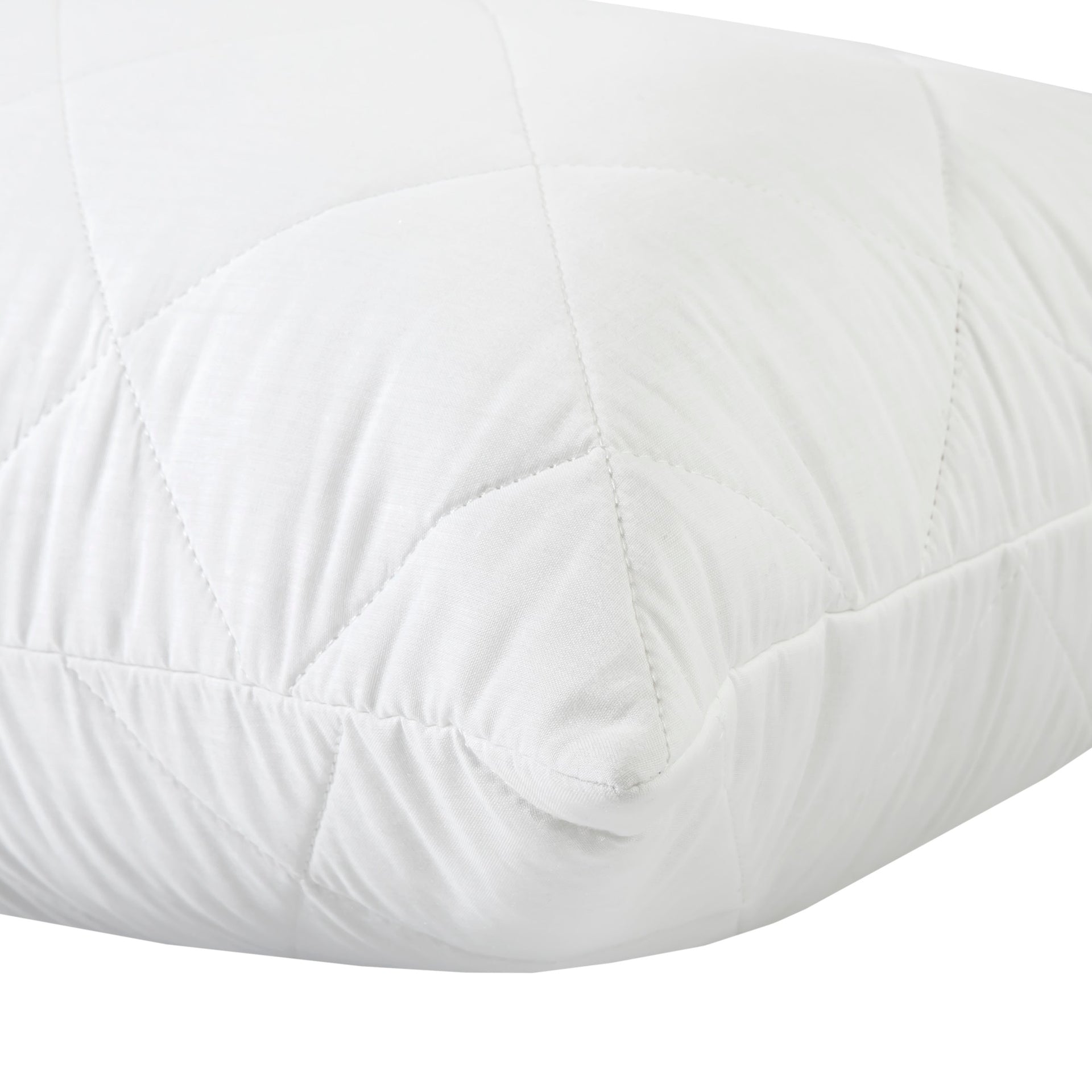 Dreamaker Natural Wool Quilted Pillow Protector Standard Size  Twin Pack