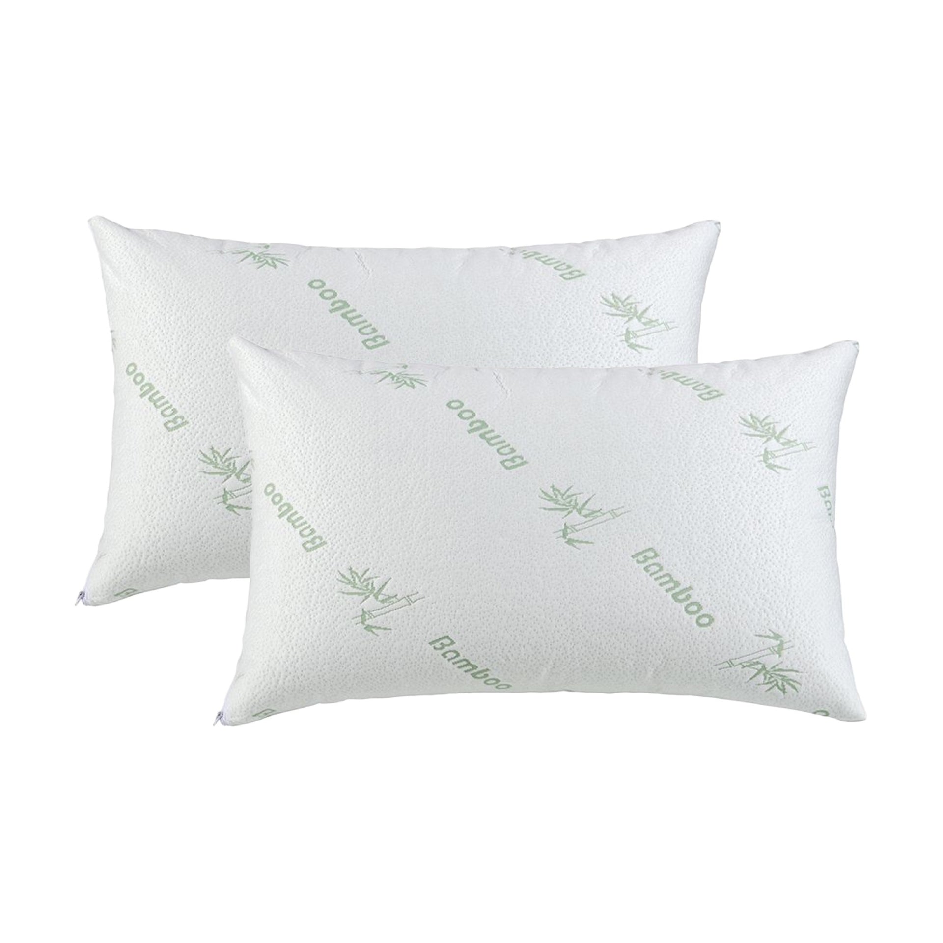 Dreamaker Bamboo Knitted Waterproof Pillow Protector Standard 48X73Cm (2 Pack)