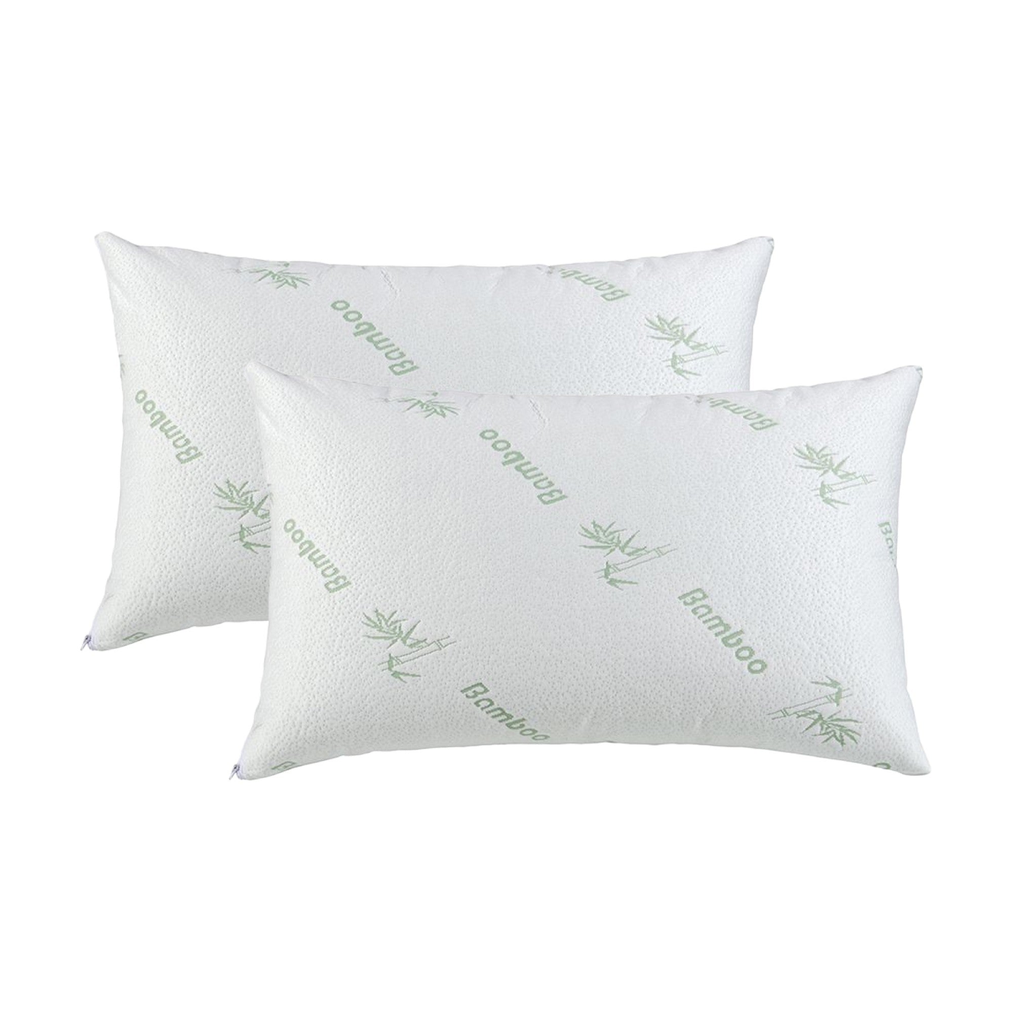 Dreamaker Bamboo Knitted Waterproof Pillow Protector Standard 48X73Cm (2 Pack)