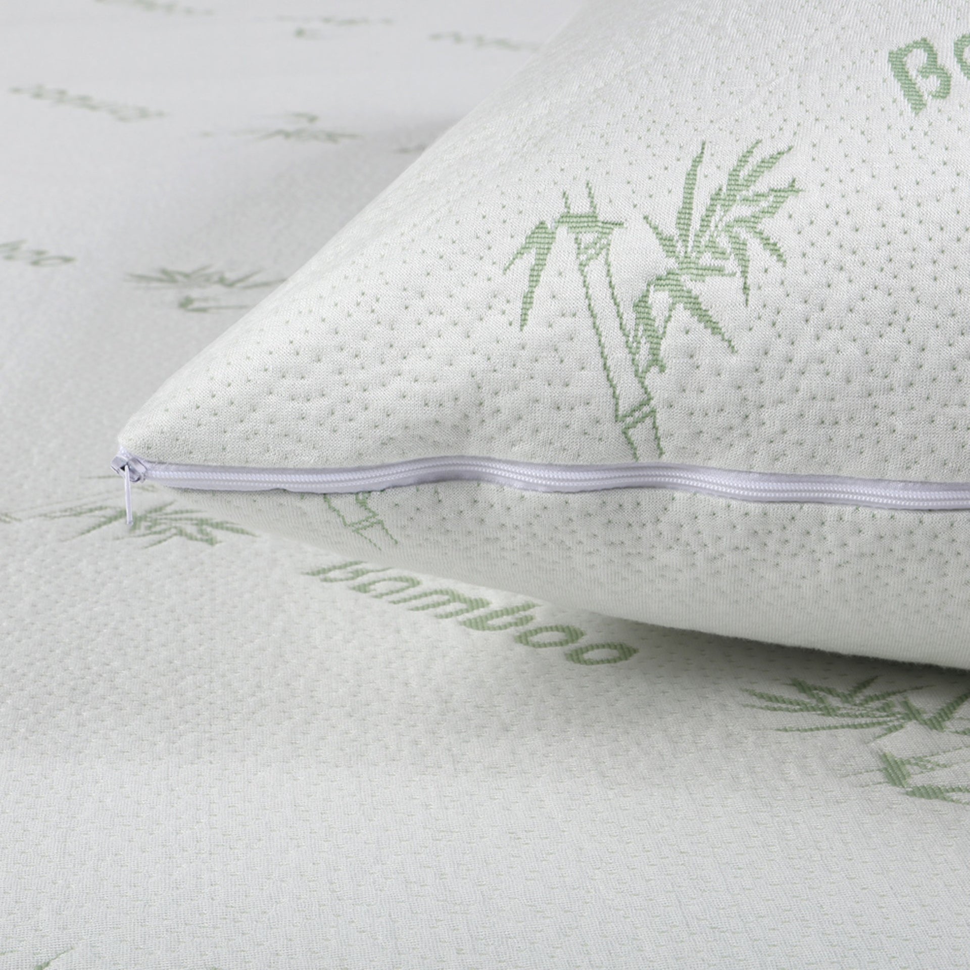 Dreamaker Bamboo Knitted Waterproof Pillow Protector Standard 48X73Cm (2 Pack)
