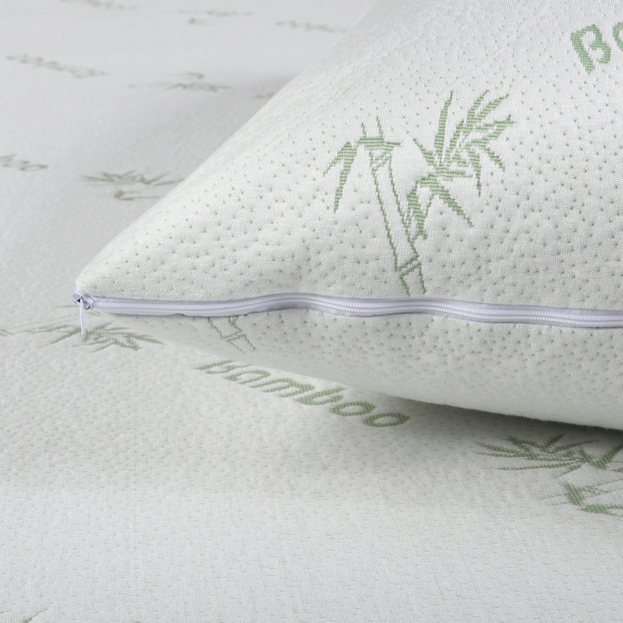 Dreamaker Bamboo Knitted Waterproof Pillow Protector Standard 48X73Cm (2 Pack)