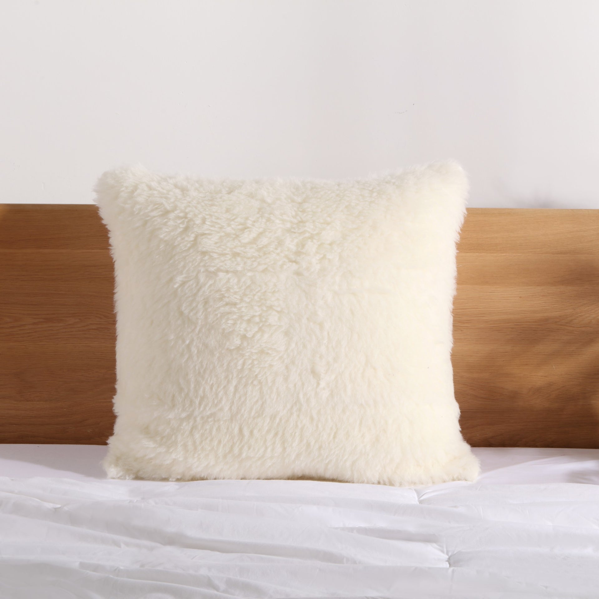 Dreamaker Wool Pillow Protector Natural European 65X65Cm