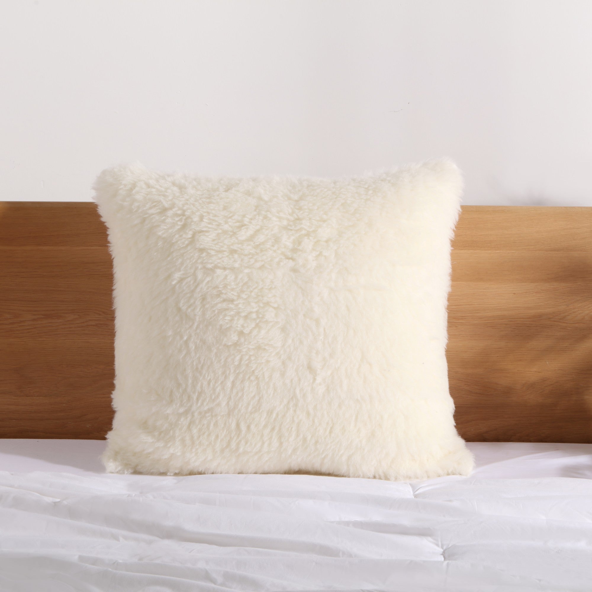 Dreamaker Wool Pillow Protector Natural European 65X65Cm