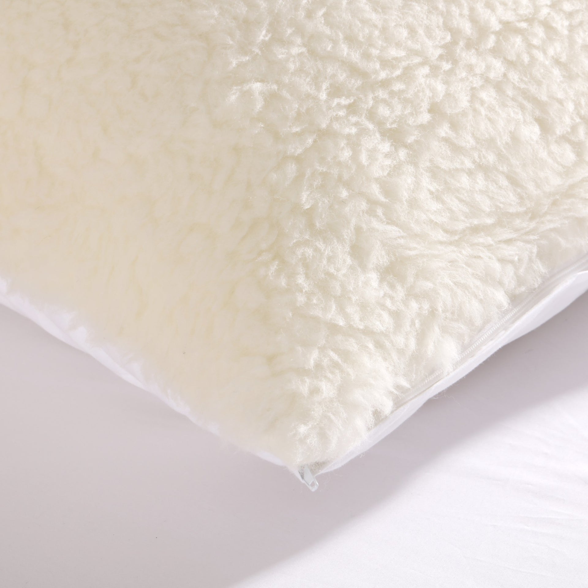 Dreamaker Wool Pillow Protector Natural European 65X65Cm