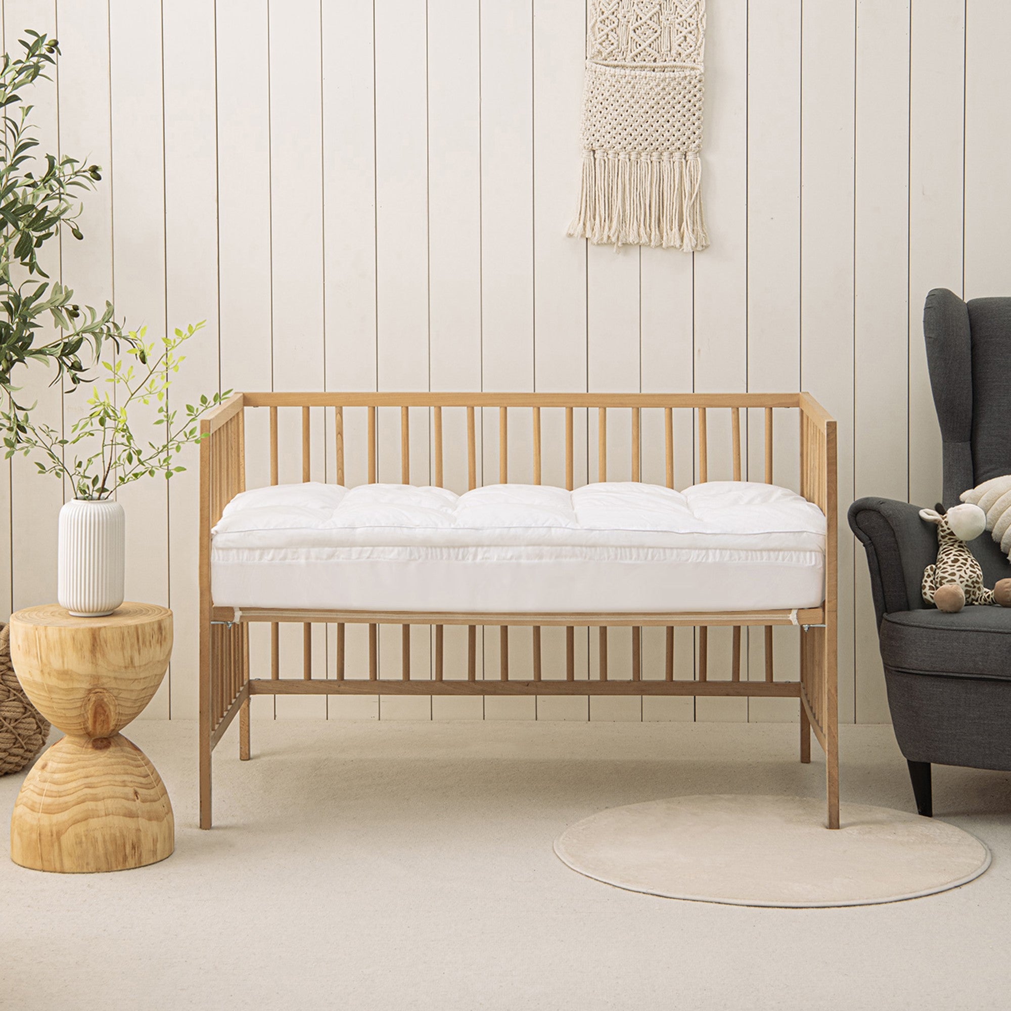 Dreamaker Baby Down Alternative Microfibre Cot Size Mattress Topper Standard