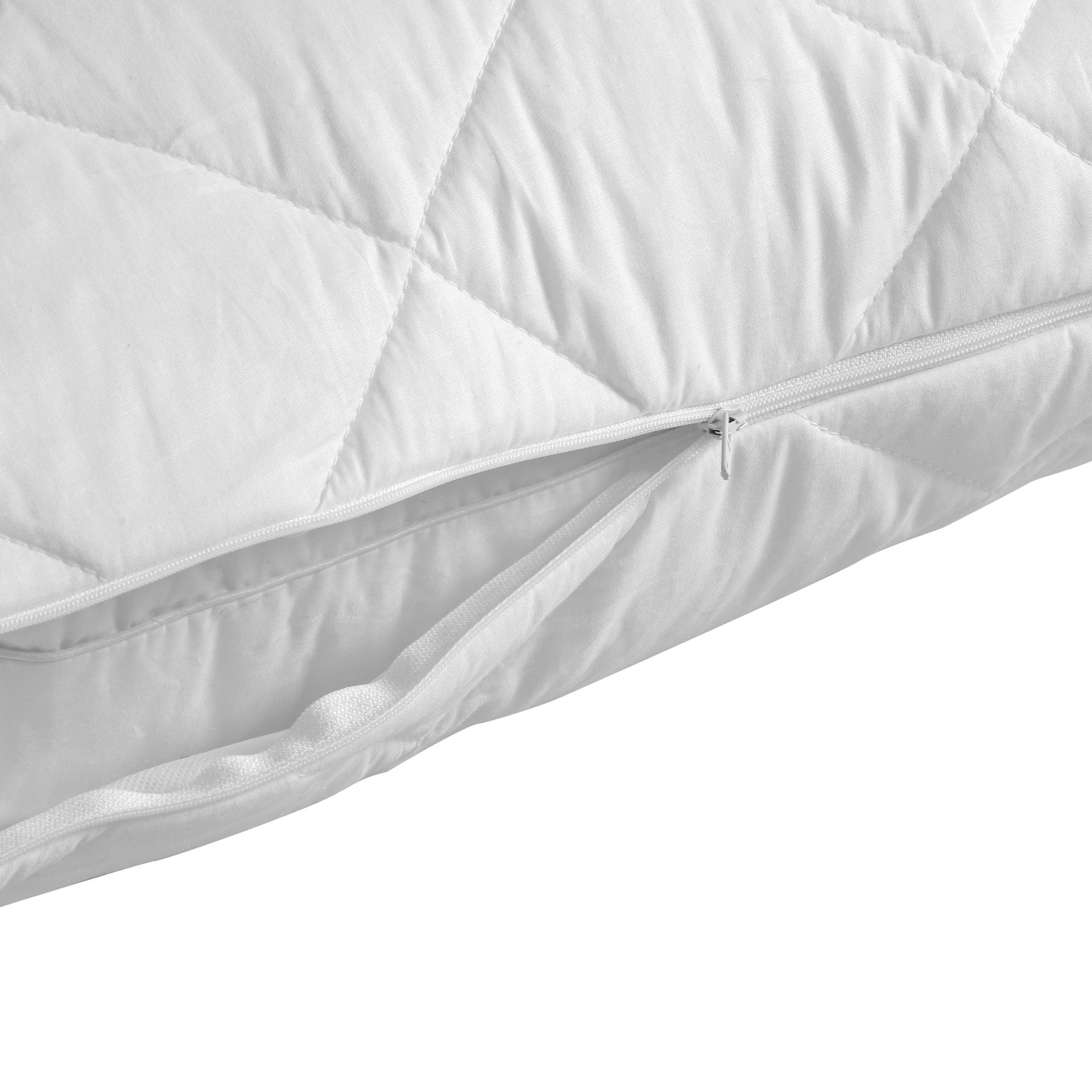 Dreamaker Cotton Cover Quilted Pillow Protector  V Shape