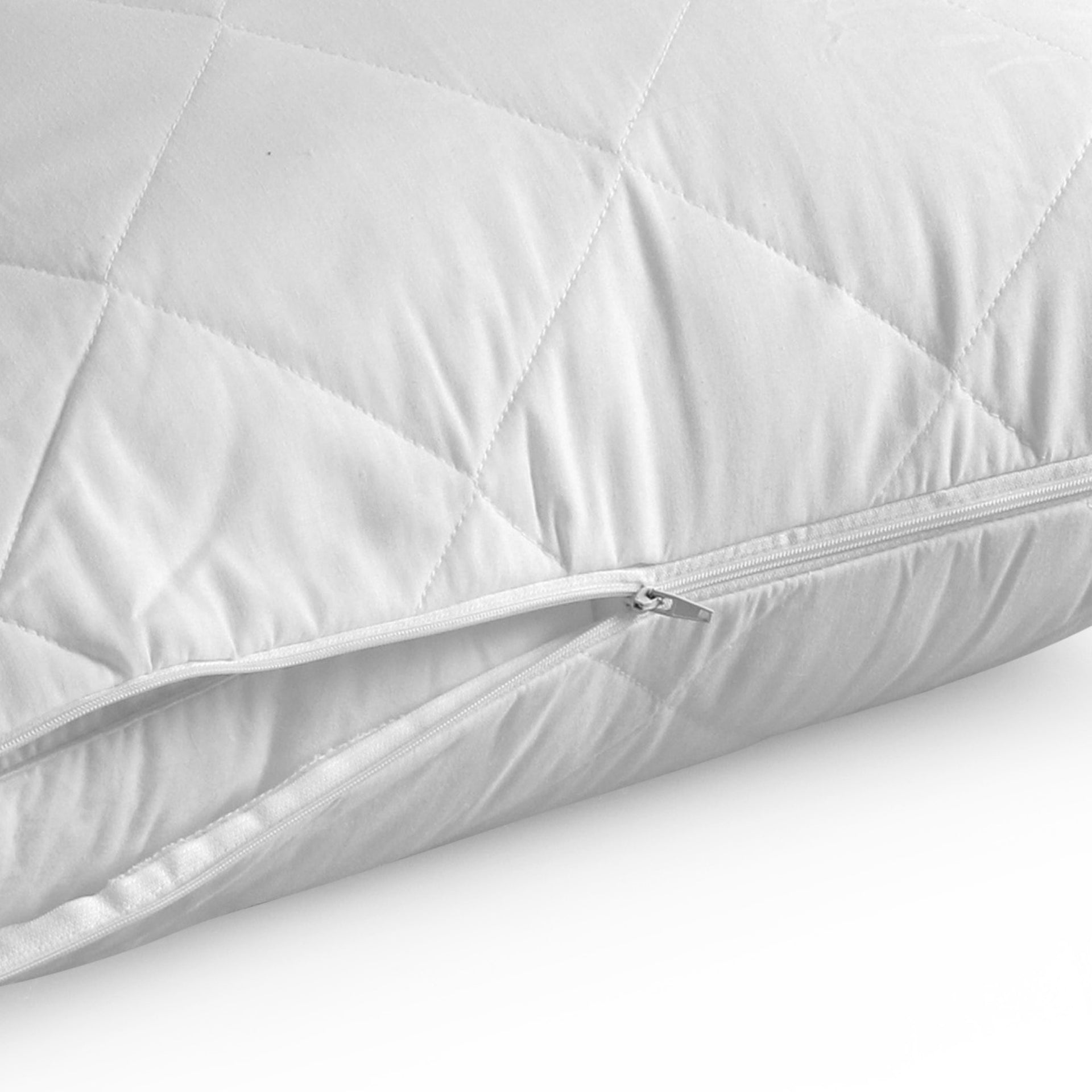Dreamaker Cotton Cover Quilted Pillow Protector  Euro