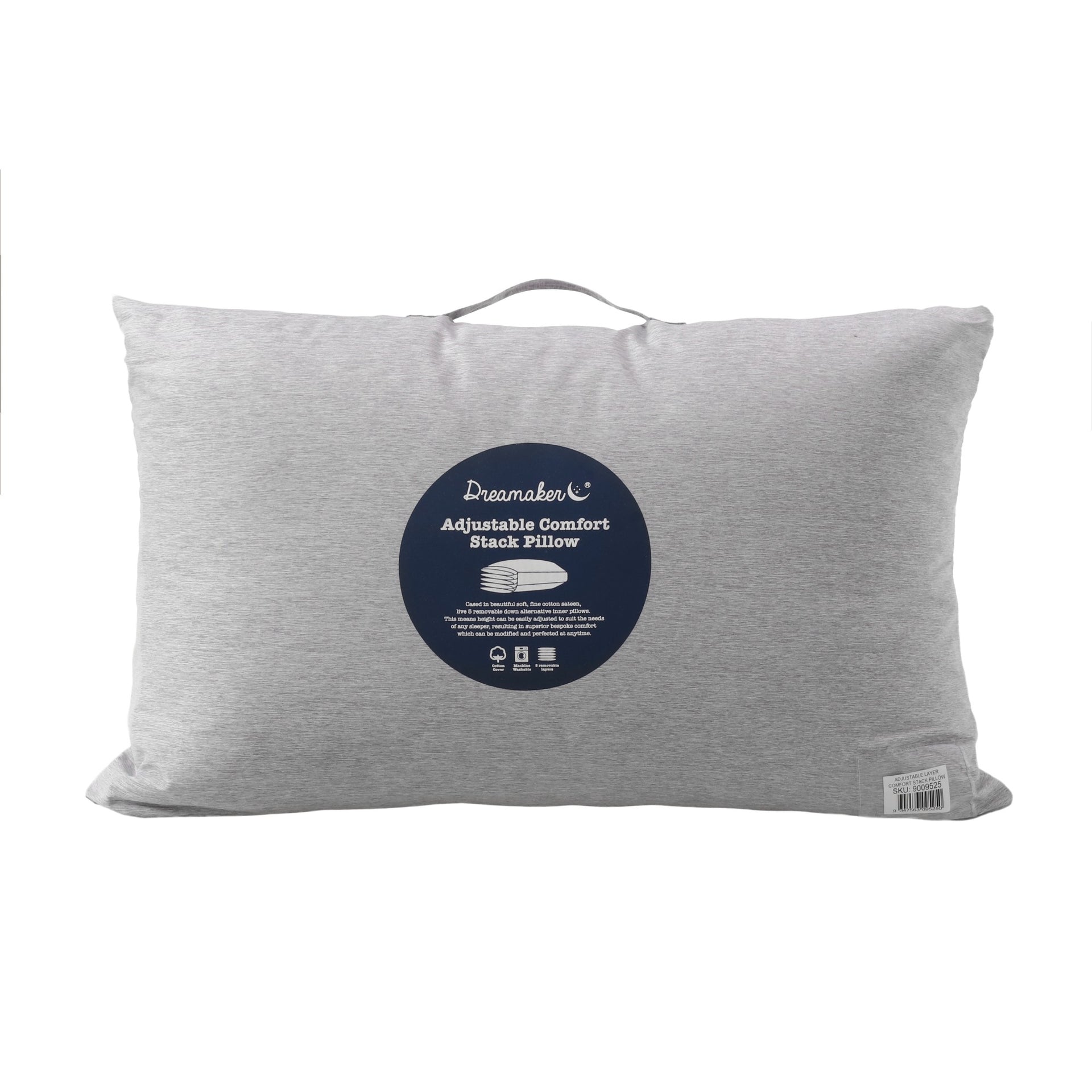 Dreamaker Adjustable 5 Layered Comfort Pillow Standard 45X70Cm