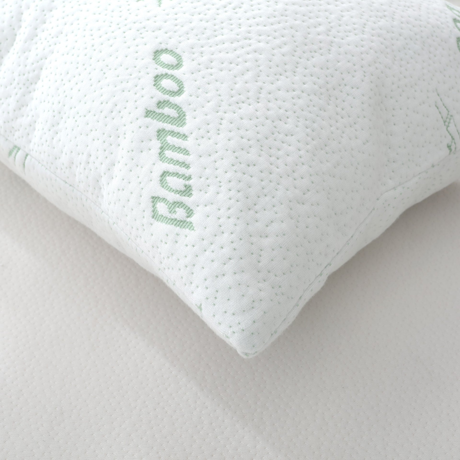 Dreamaker 260Gsm Bamboo Knitted Baby Cot Waterproof Pillow Protector White 2Pack