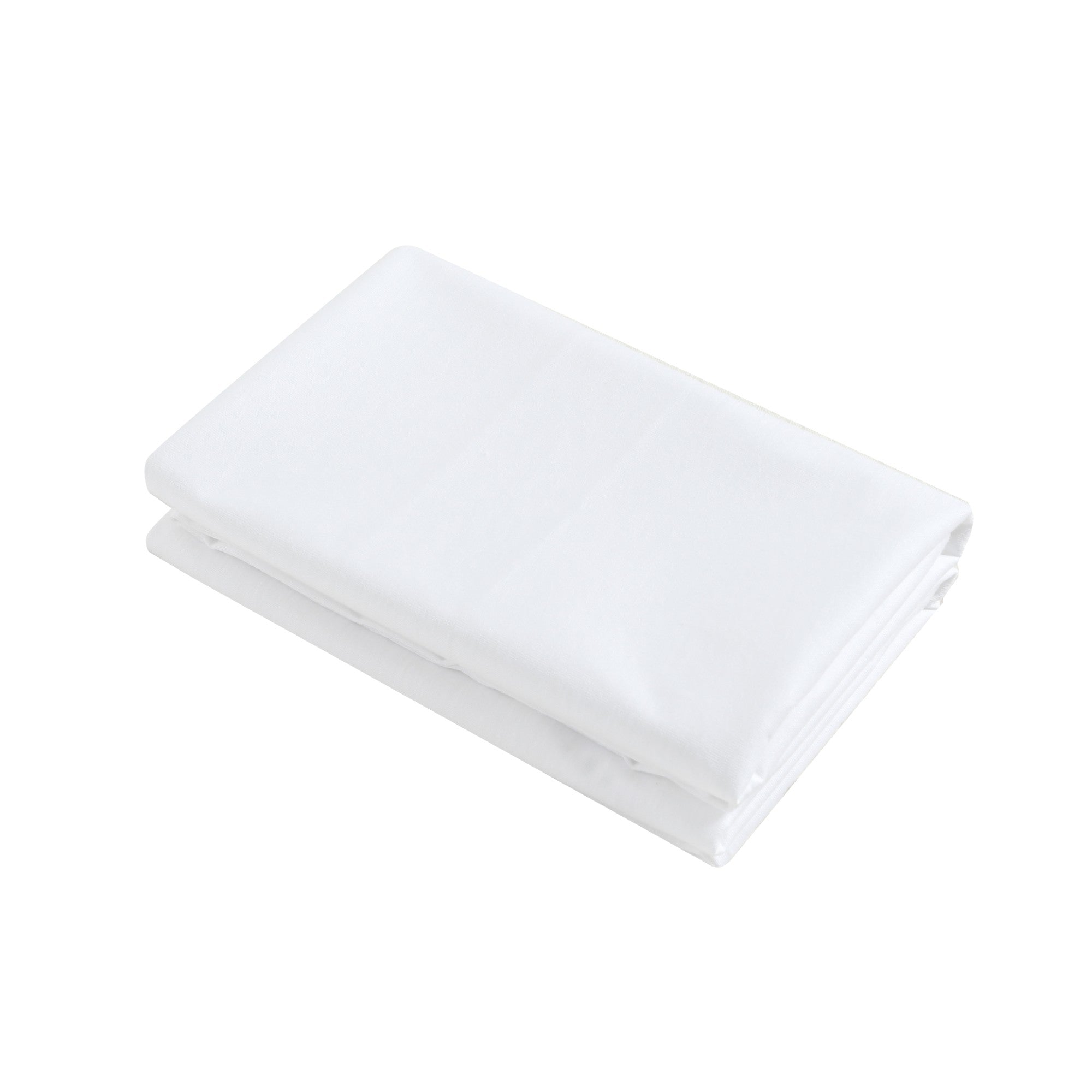 Dreamaker Bamboo Cotton Jersey Baby Cot Waterproof Pillow Protector White 2 Pack