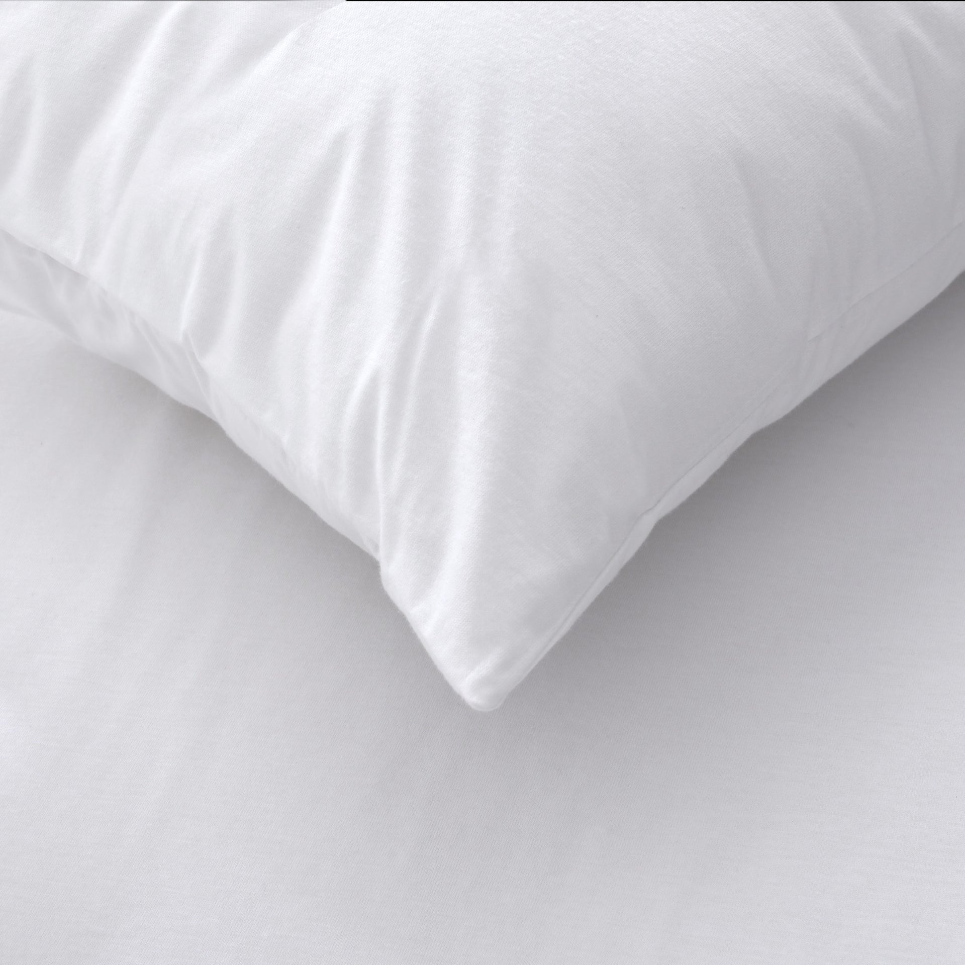Dreamaker Bamboo Cotton Jersey Baby Cot Waterproof Pillow Protector White 2 Pack