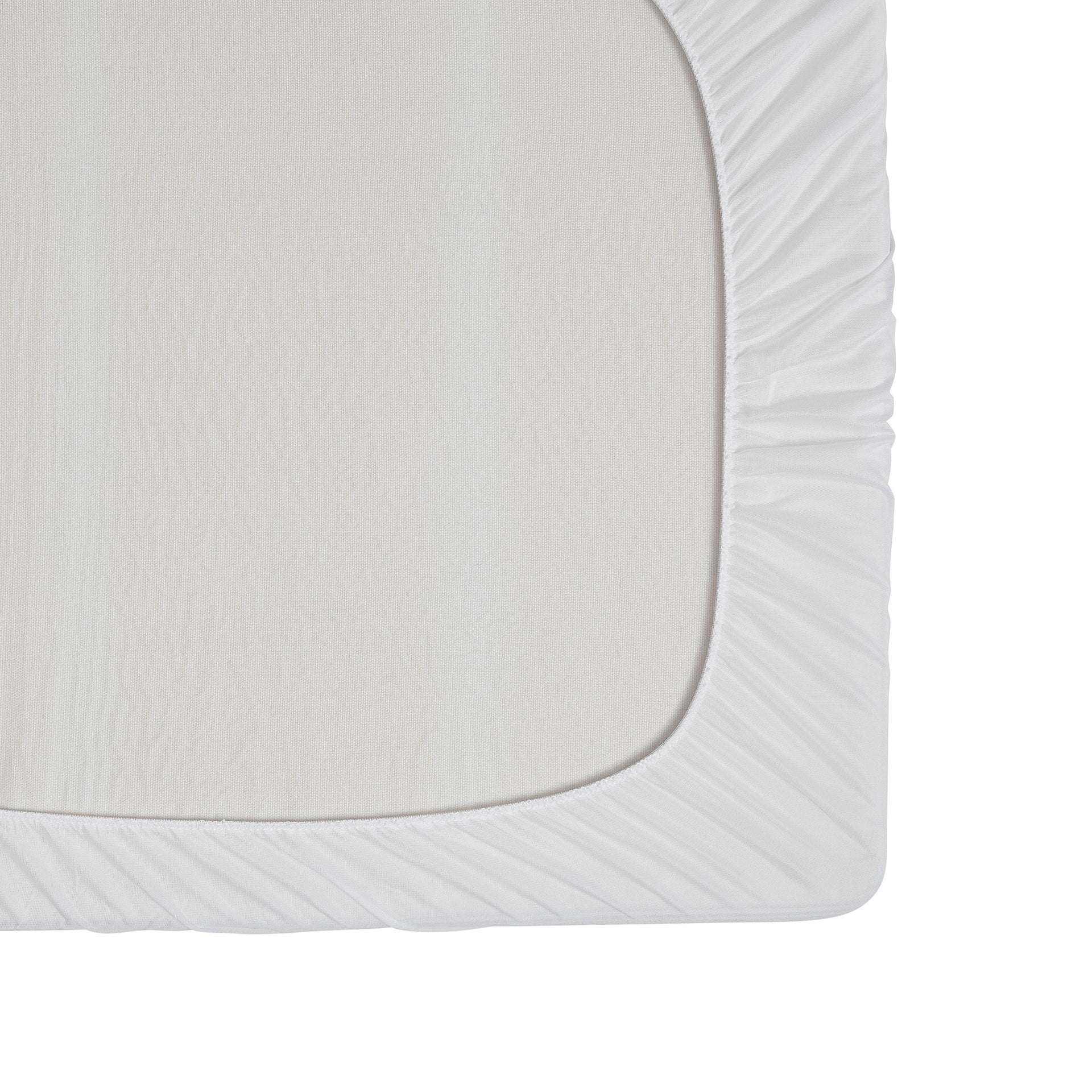 Dreamaker Bamboo Terry Baby Cot Waterproof Mattress Protector White Boori