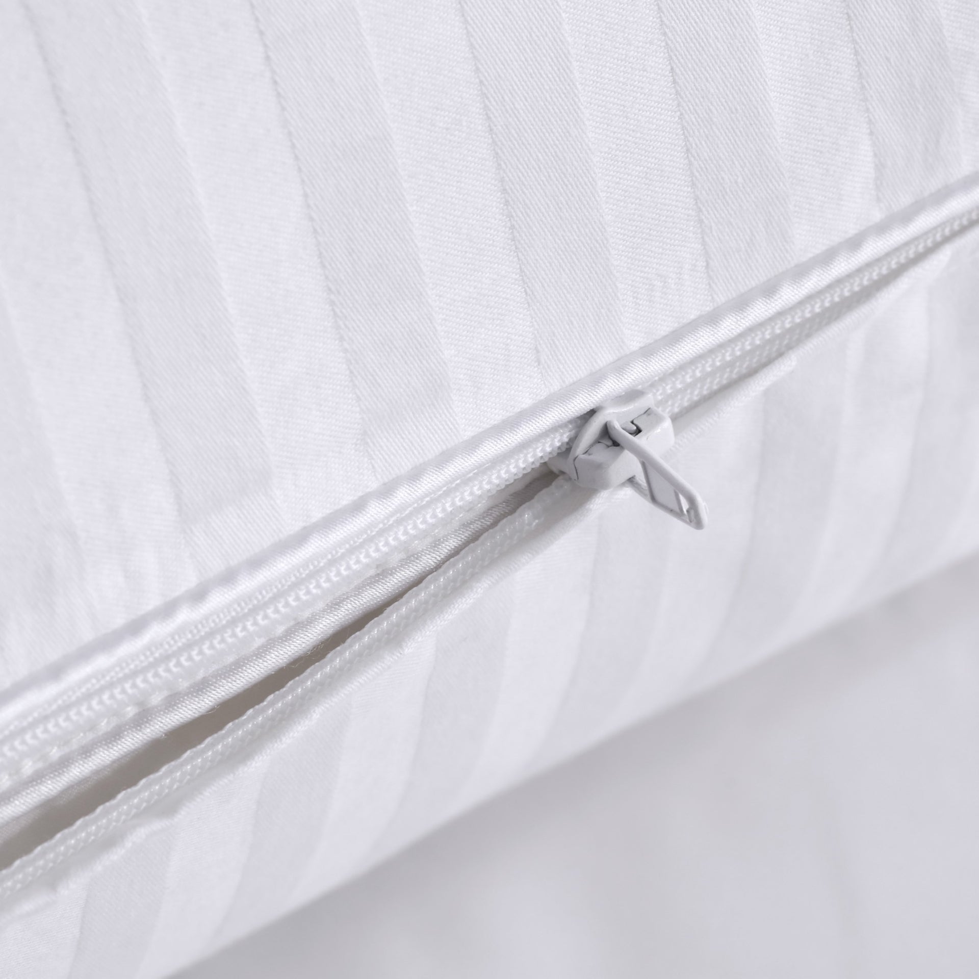 Dreamaker Premium 100% Cotton European Pillow Protector Twin Pack White 65X65Cm