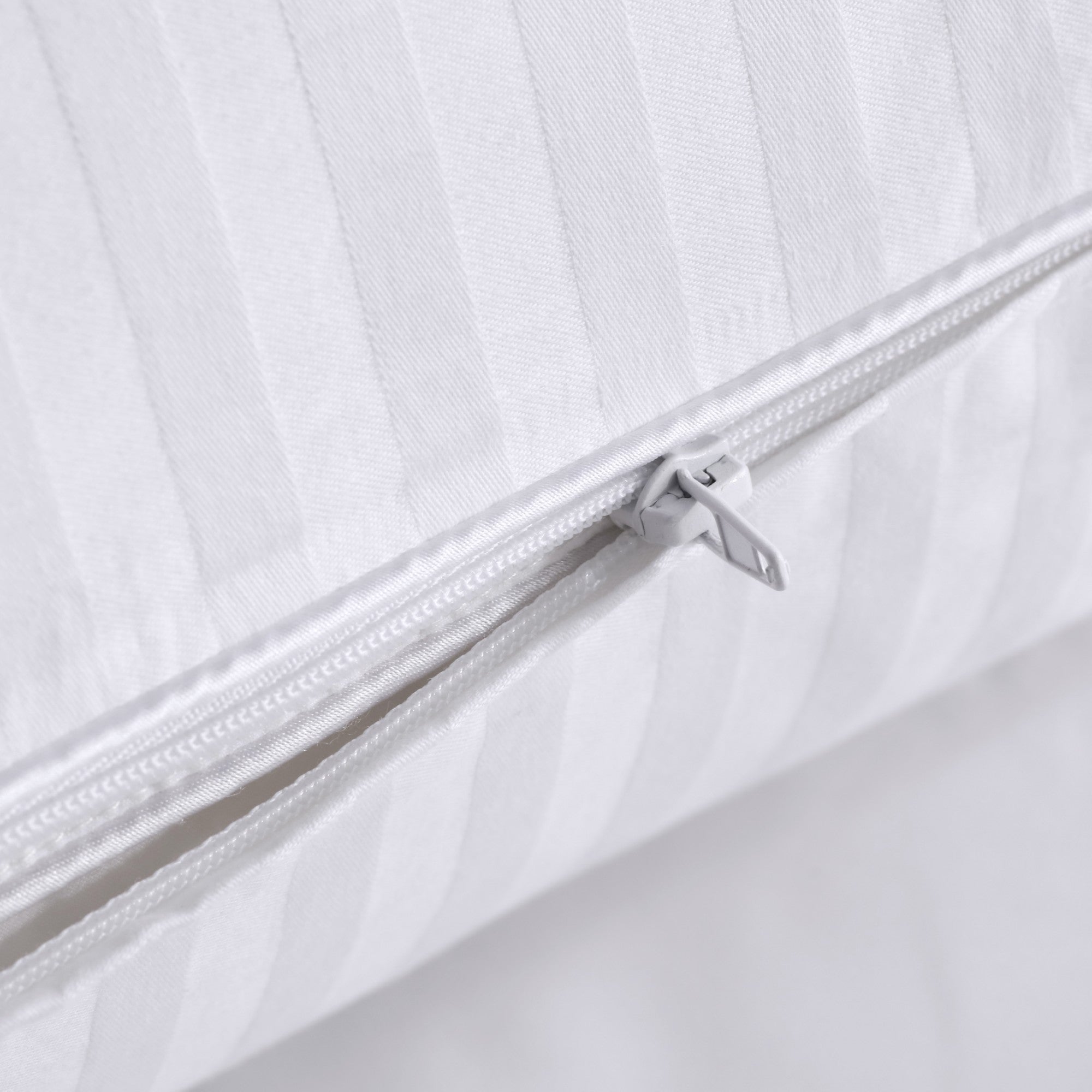 Dreamaker Premium 100% Cotton European Pillow Protector Twin Pack White 65X65Cm