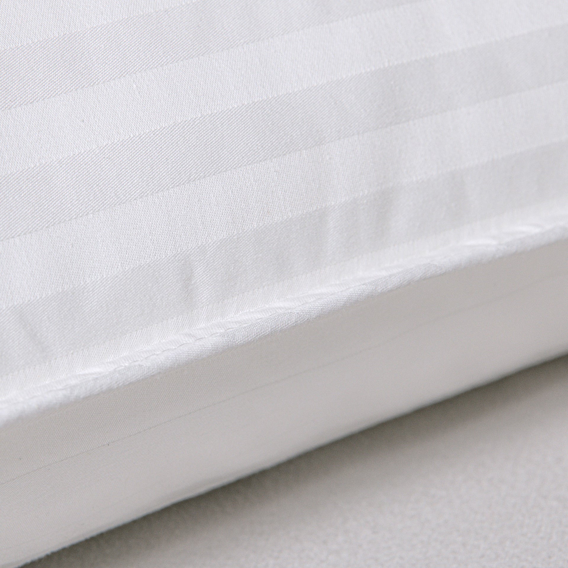 Dreamaker Hotel Collection Cotton Sateen Cover Microfibre Pillow Standard Twin Pack