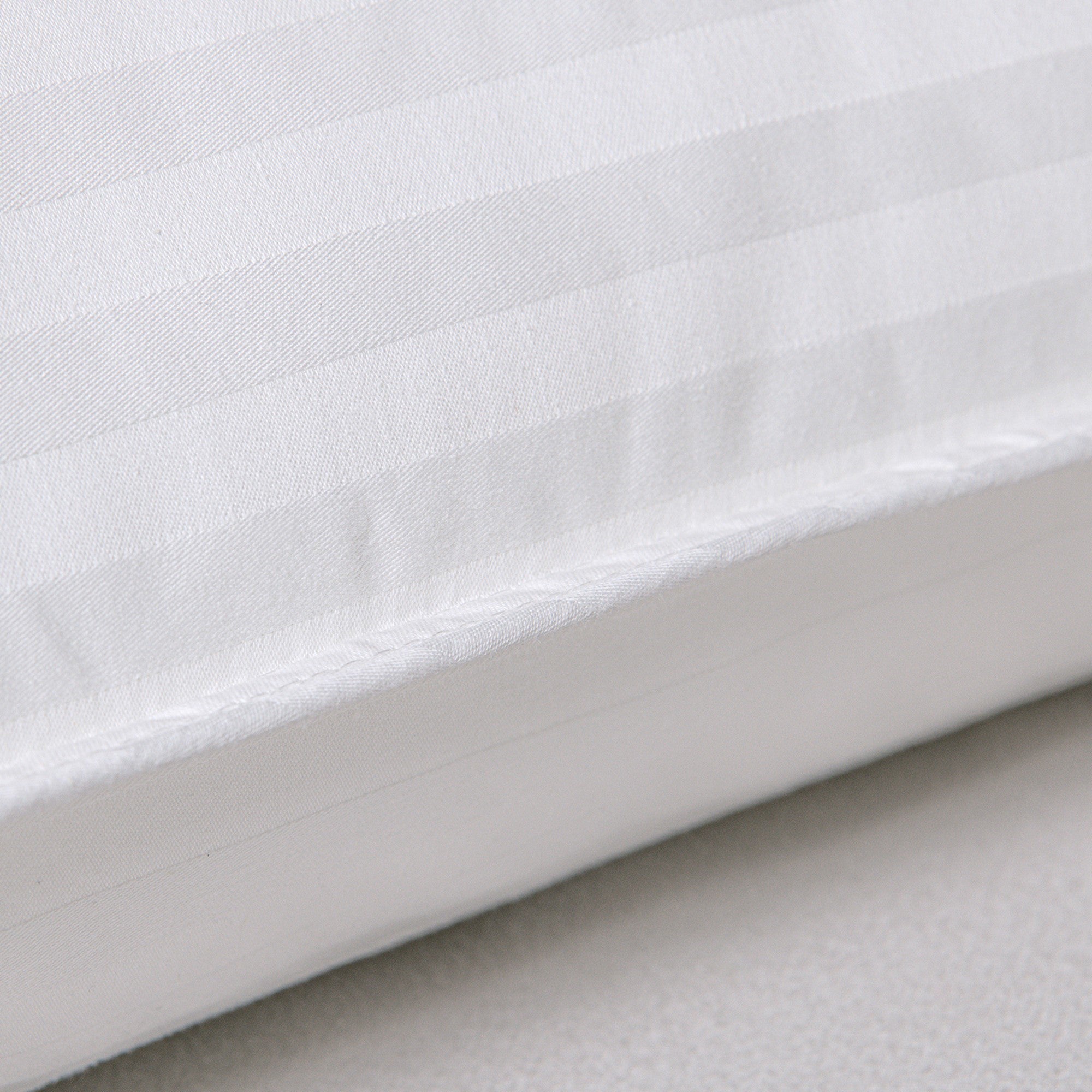 Dreamaker Hotel Collection Cotton Sateen Cover Microfibre Pillow Standard Twin Pack