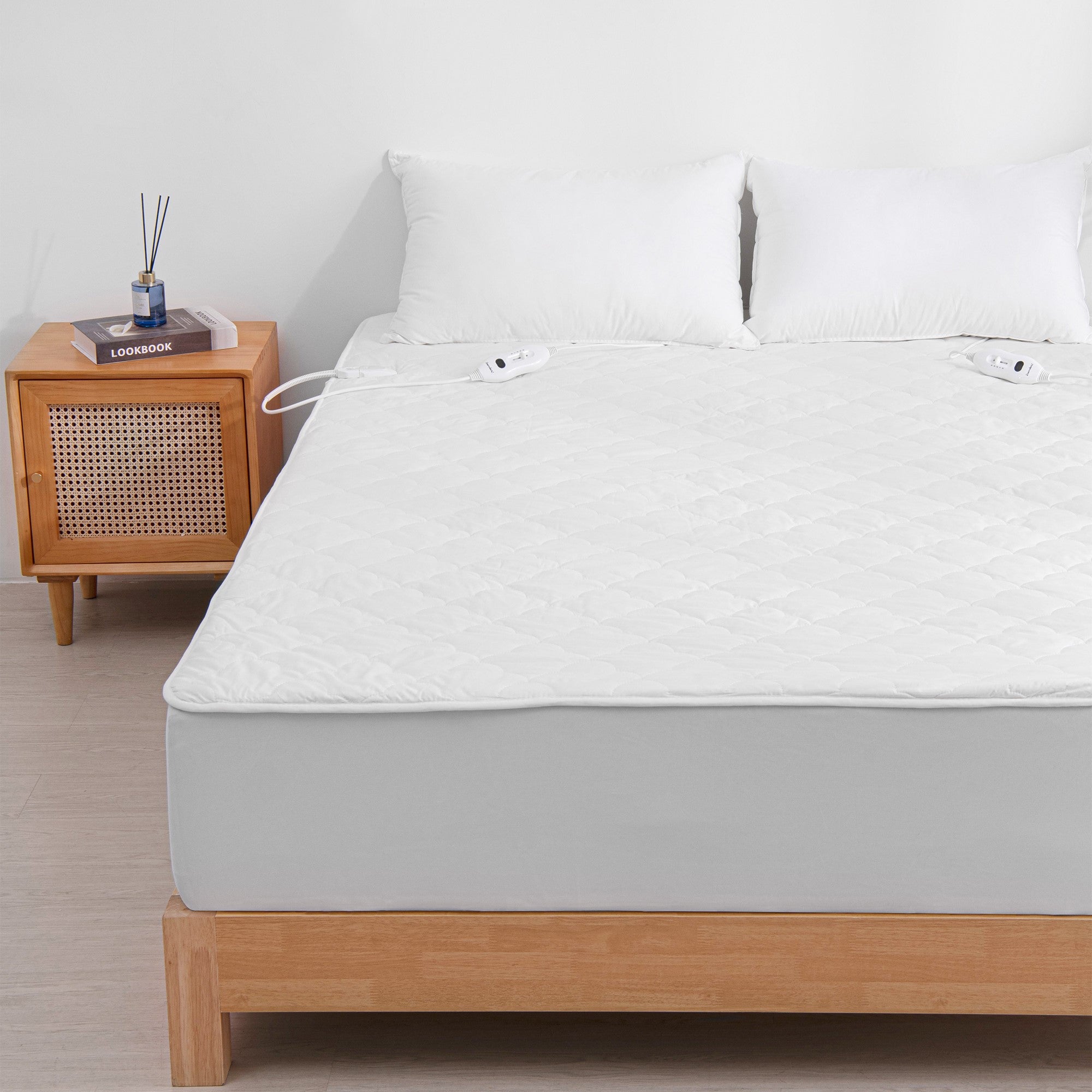 Dreamaker 100% Cotton Quilt Electric Blanket White