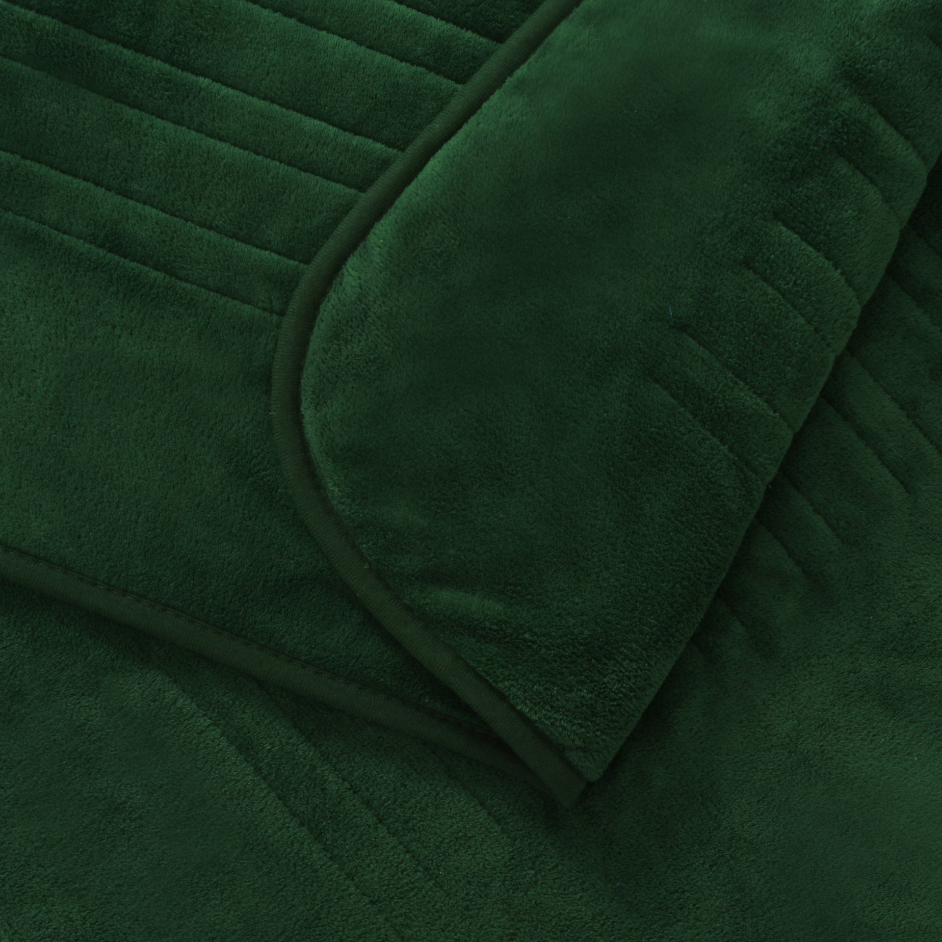 Dreamaker Ston Coral Fleece Heated Throw Eden Green 130X160Cm