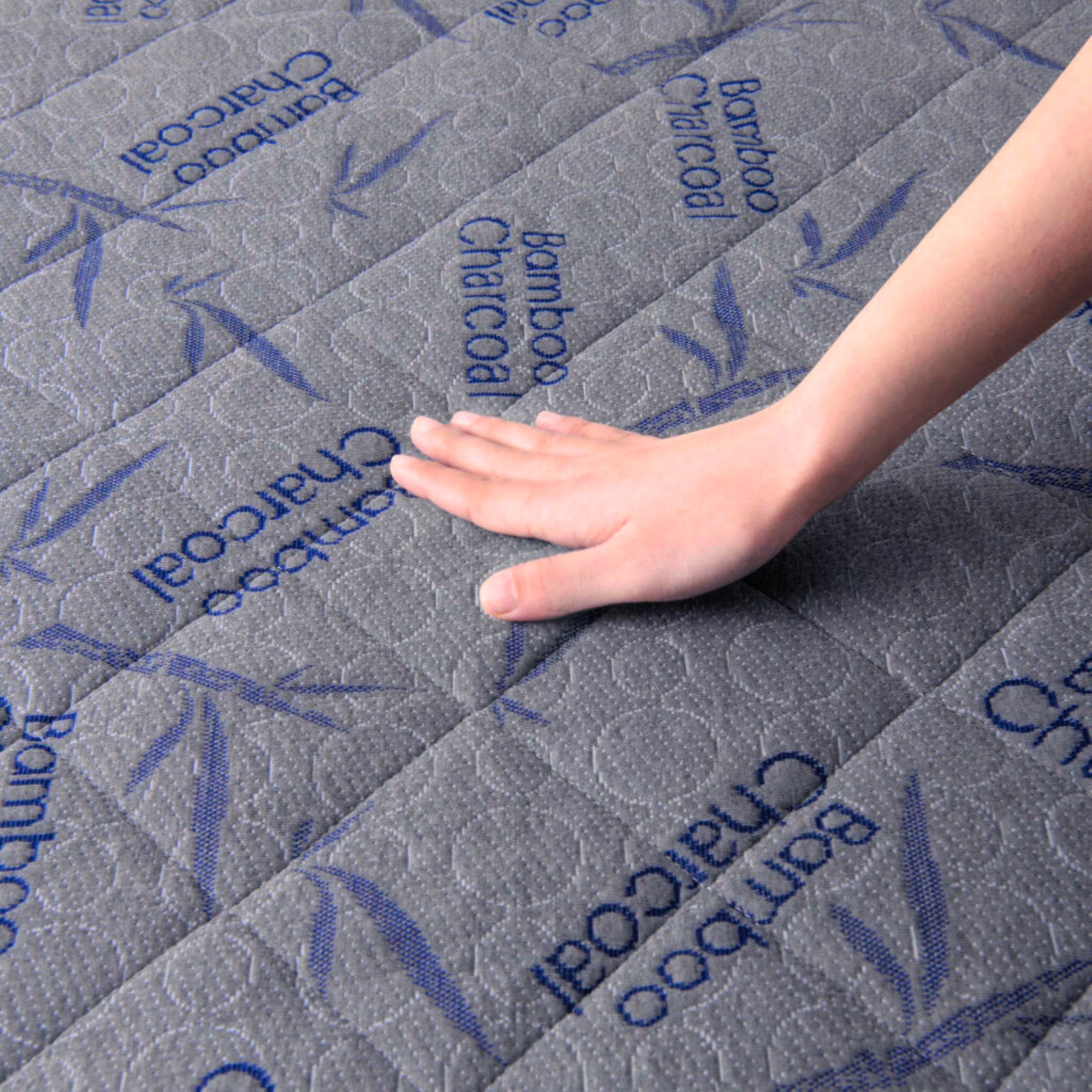 Dreamaker Bamboo Charcoal Quilted Electric Blanket Grey