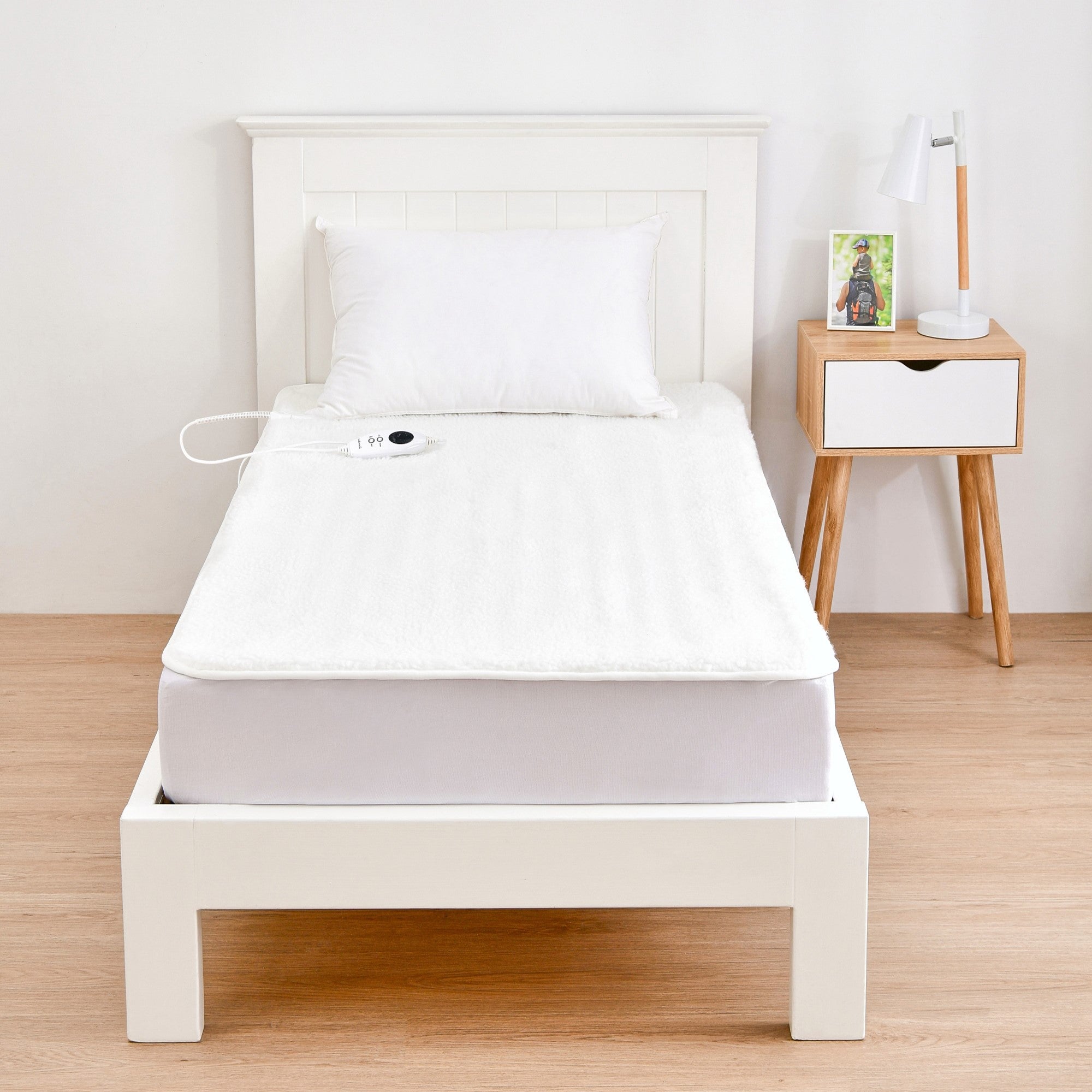 Dreamaker 350Gsm Fleece Top Electric Blanket  Single (Right Hand Side Controller) 203X93+50Cm