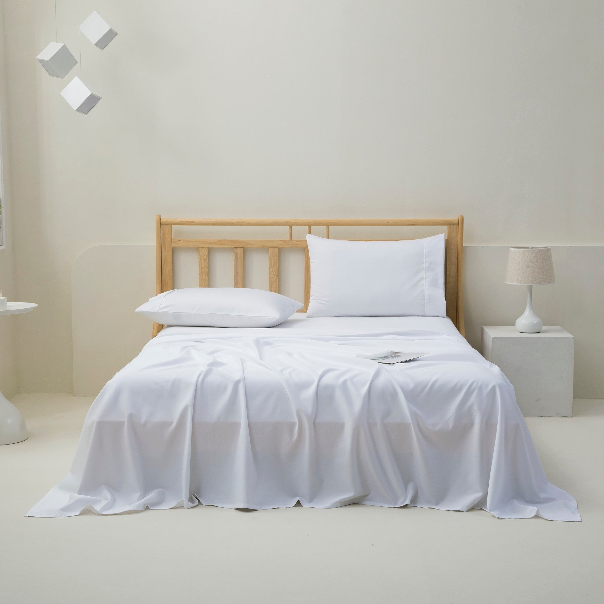 Dreamaker 1500Tc Cotton Rich Sateen Sheet Set White