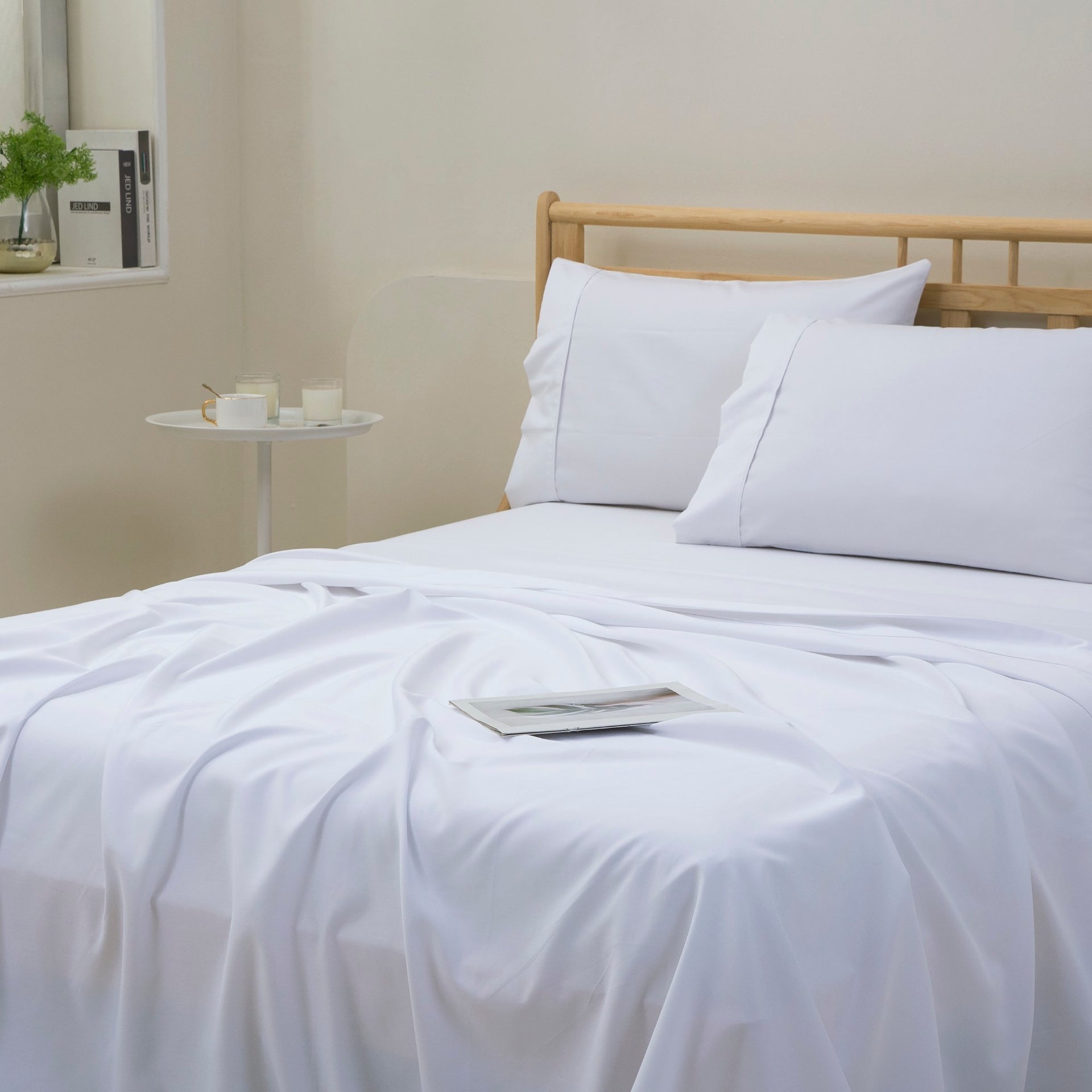 Dreamaker 1500Tc Cotton Rich Sateen Sheet Set White