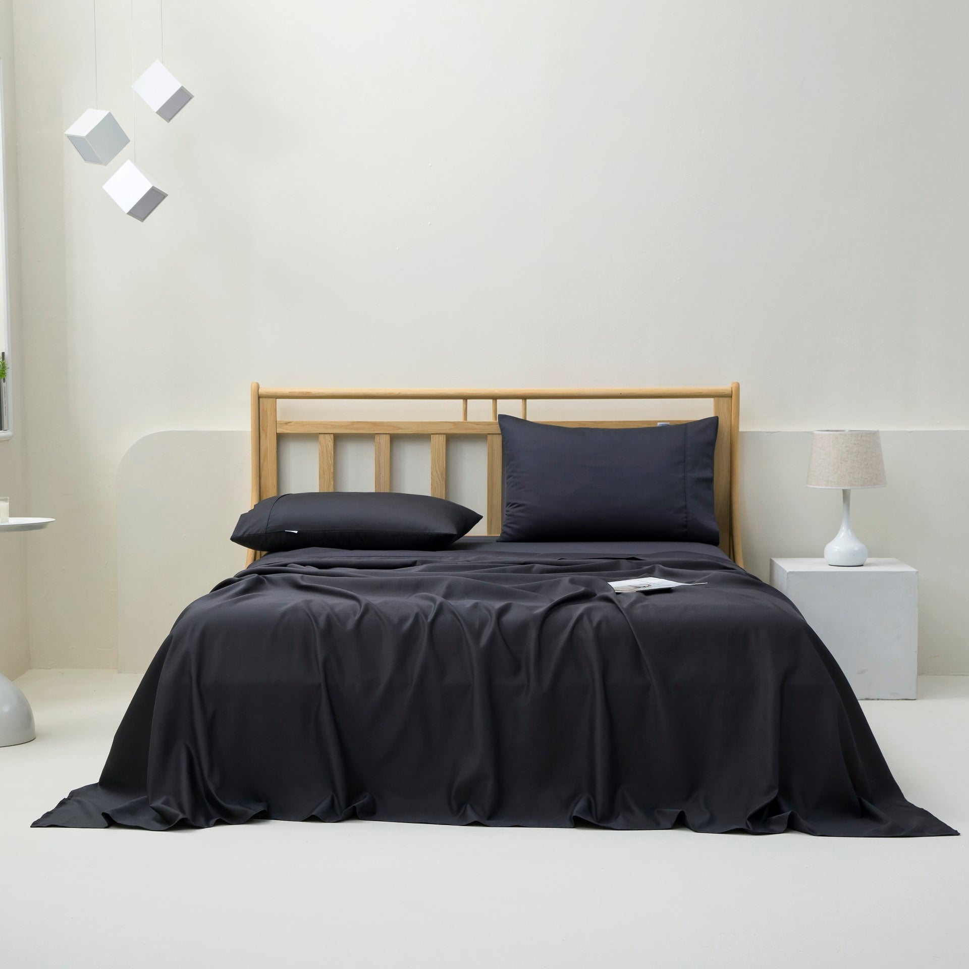 Dreamaker 1500Tc Cotton Rich Sateen Sheet Set Charcoal