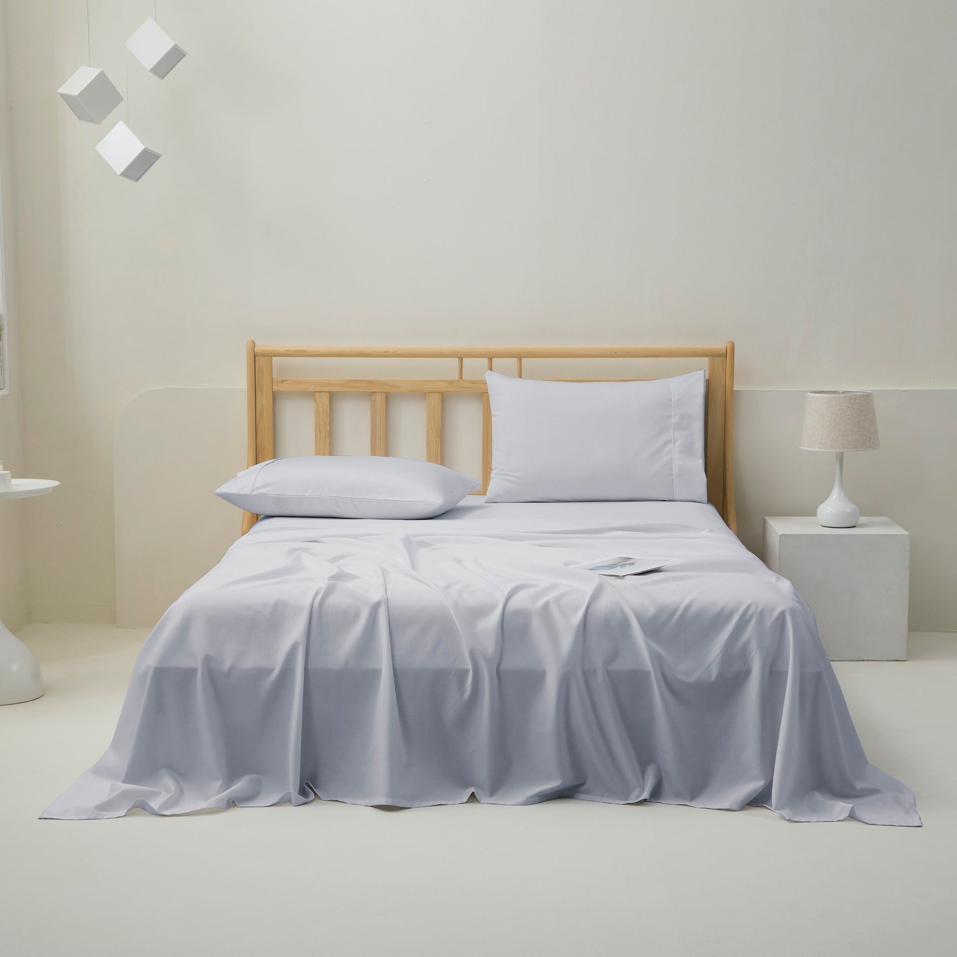 Dreamaker 1500Tc Cotton Rich Sateen Sheet Set Dove Grey