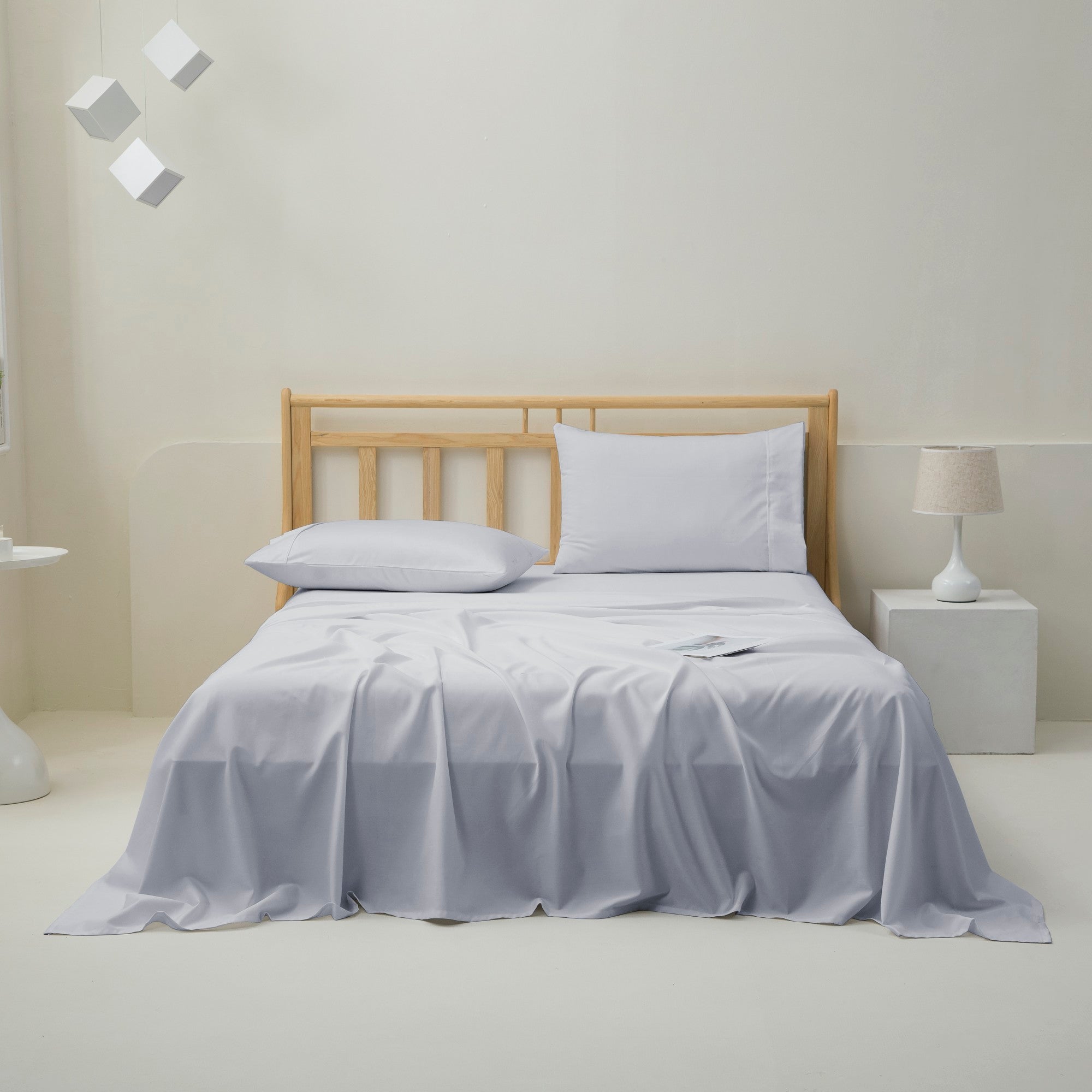 Dreamaker 1500Tc Cotton Rich Sateen Sheet Set Dove Grey