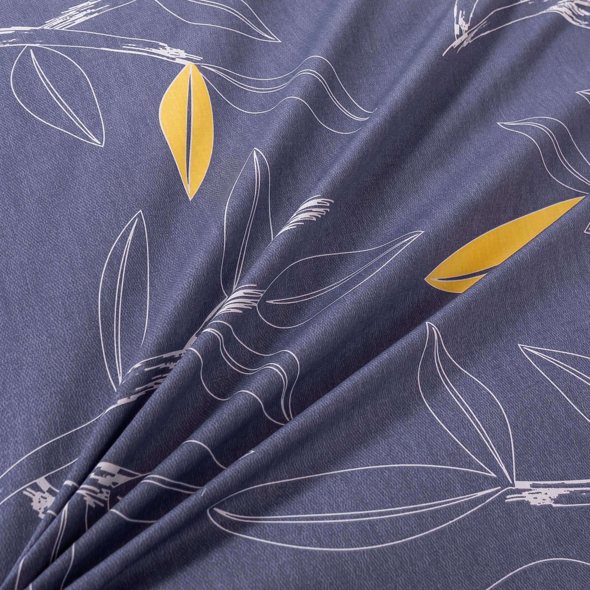 Dreamaker Botanicalcotton Quilt Cover Set Grey