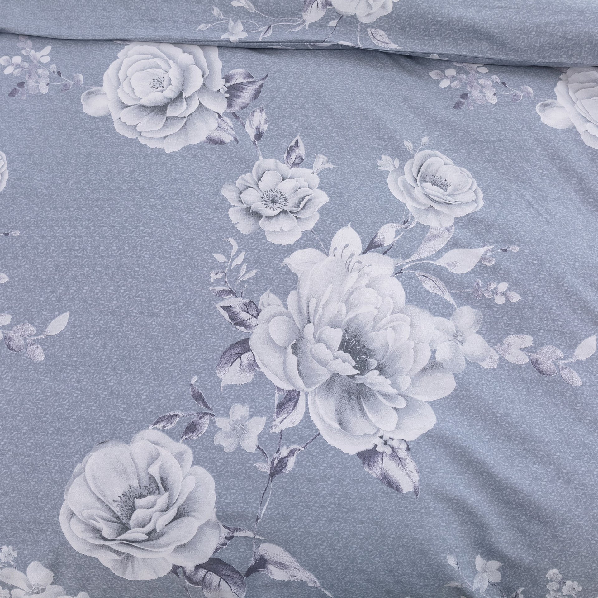 Dreamaker Blossomcotton Quilt Cover Set Silver