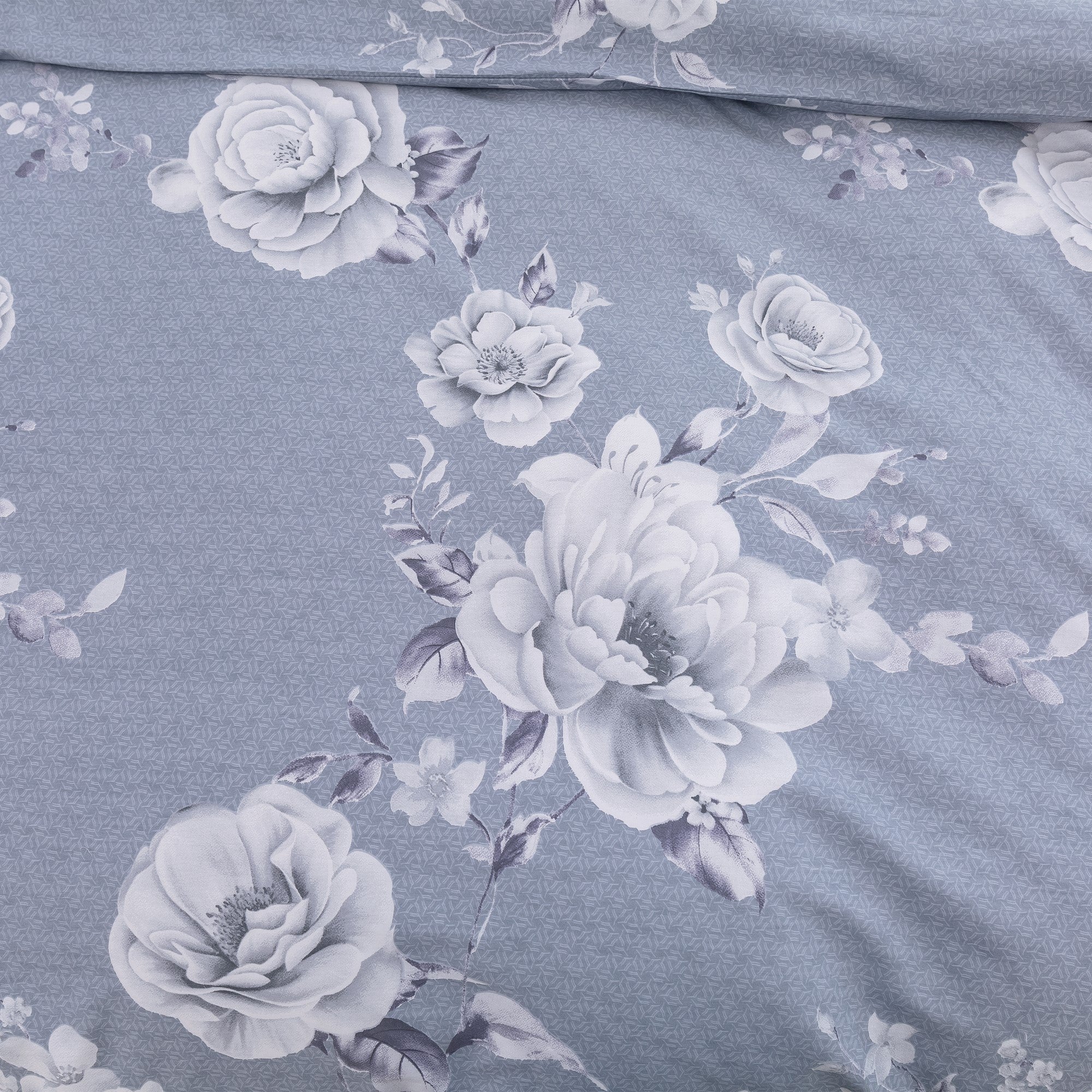 Dreamaker Blossomcotton Quilt Cover Set Silver