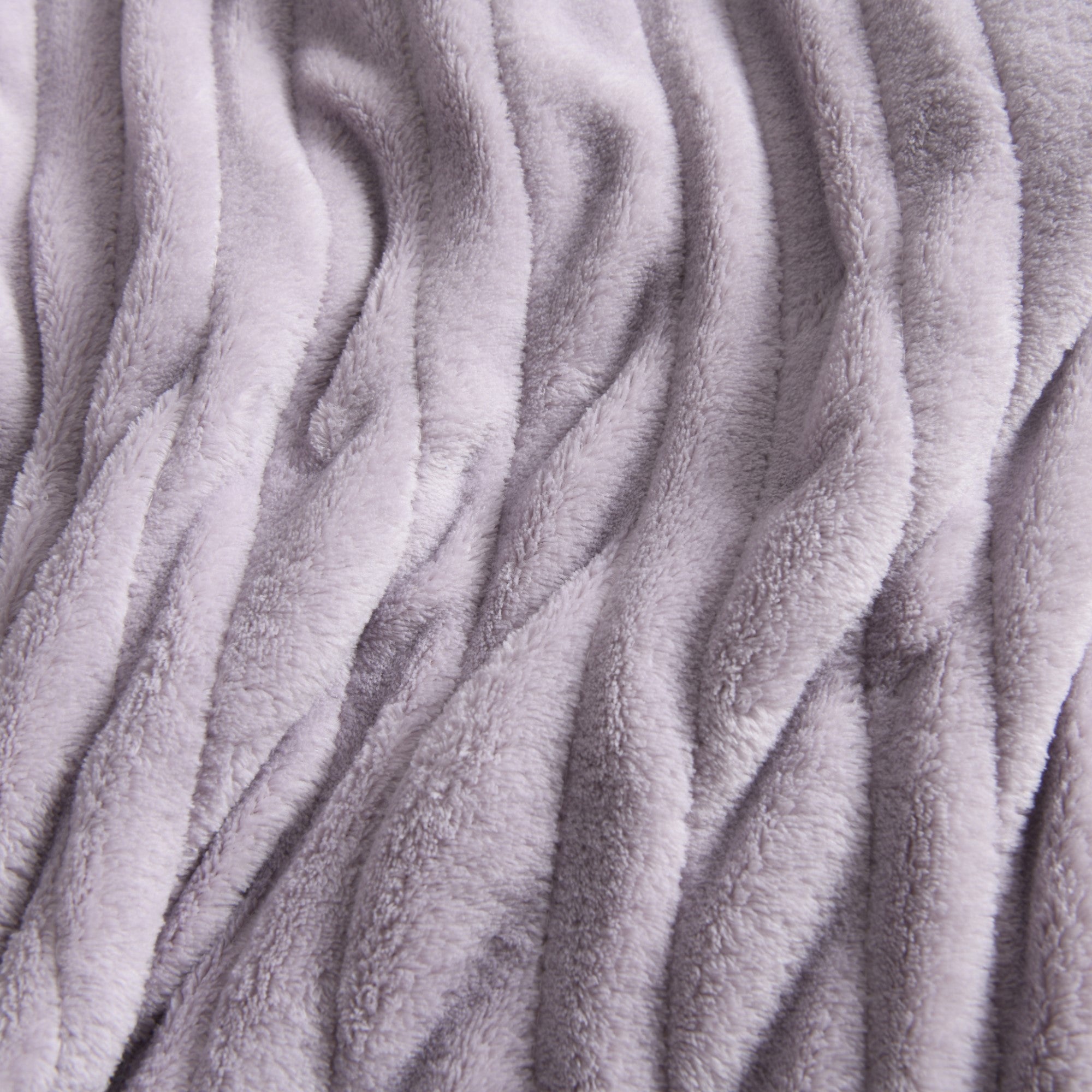 Dreamaker Ston Coral Fleece Heated Throw 180X200Cm Lavender