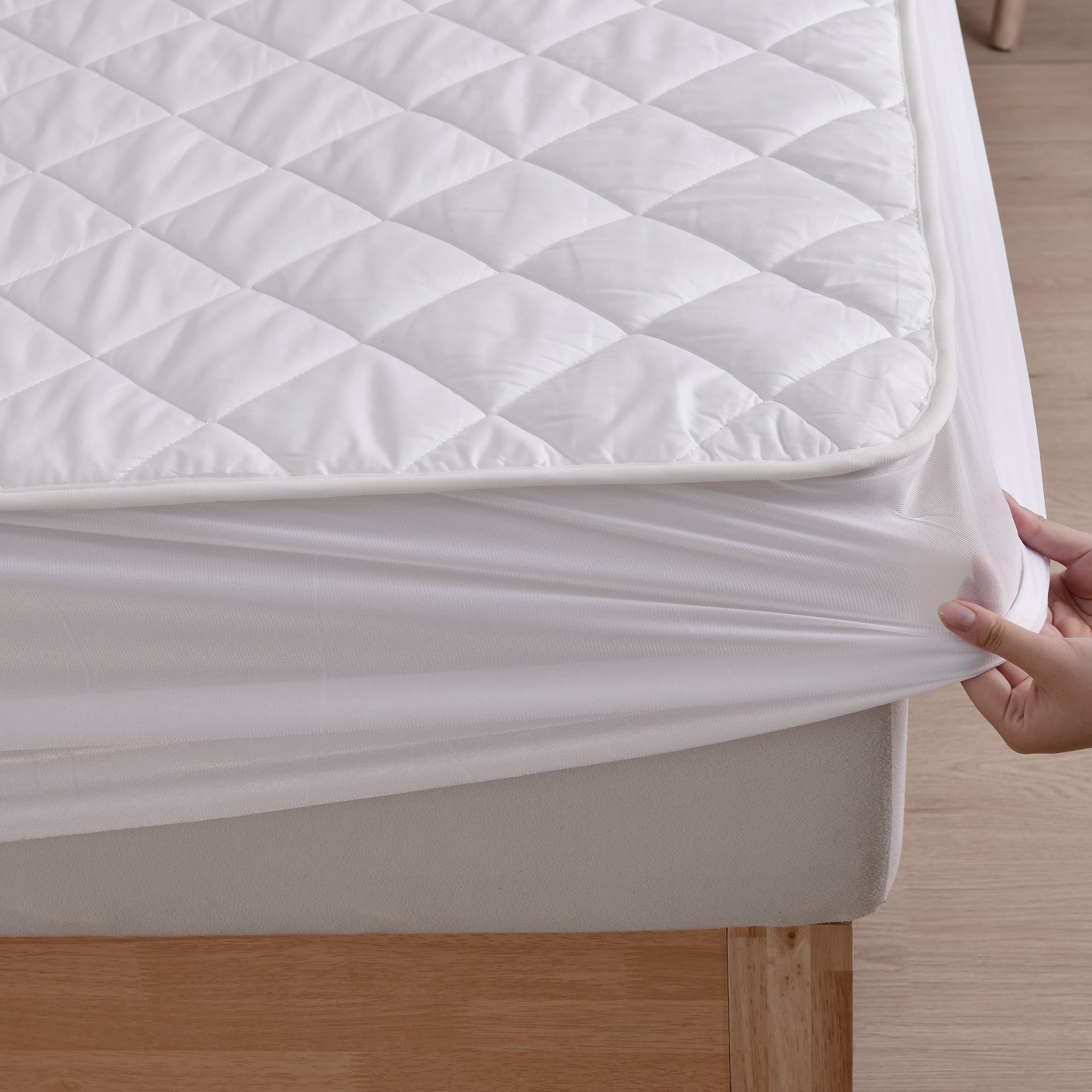 Dreamaker Healthguard Multizone Cotton Cover Quilted Electric Blanket White