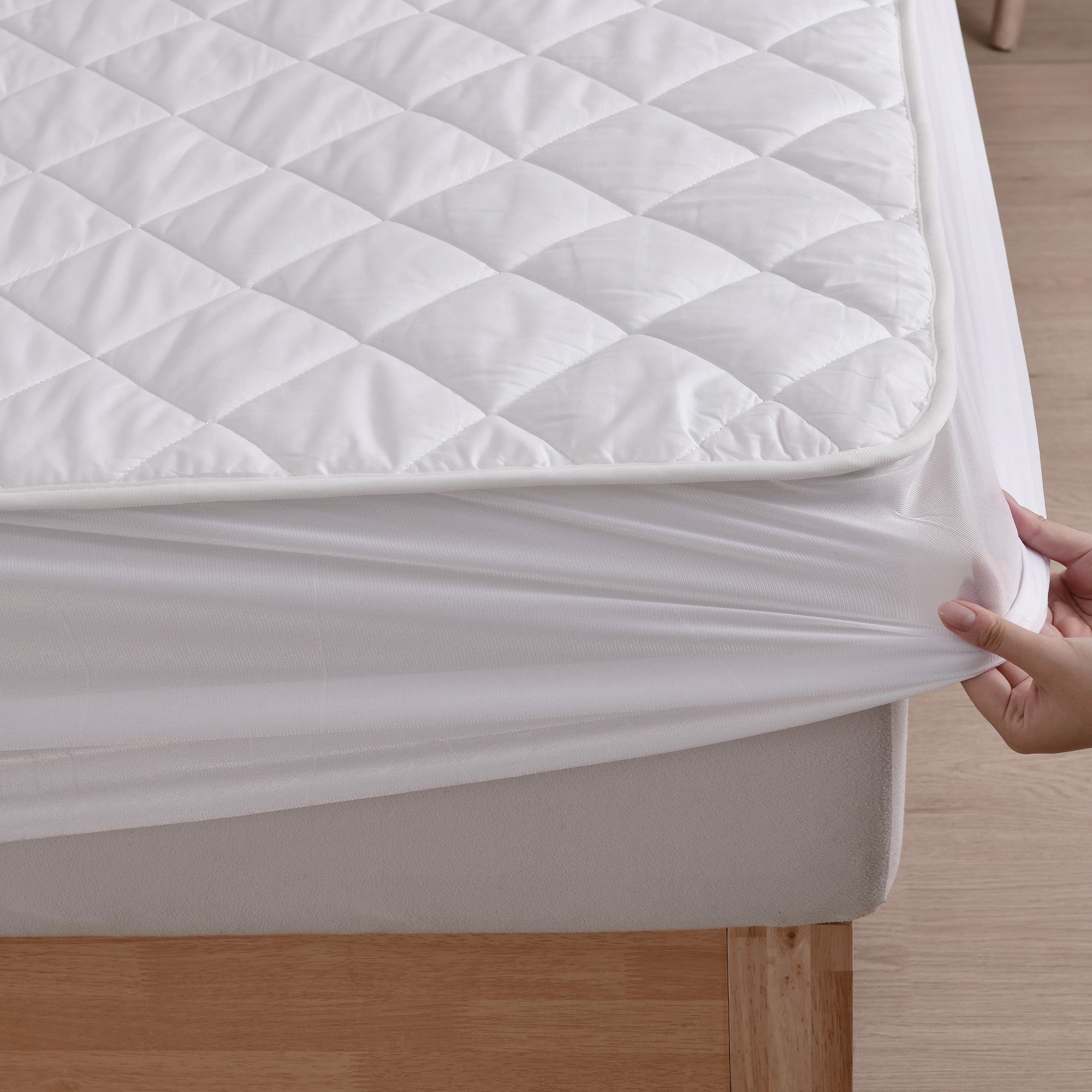 Dreamaker Healthguard Multizone Cotton Cover Quilted Electric Blanket White