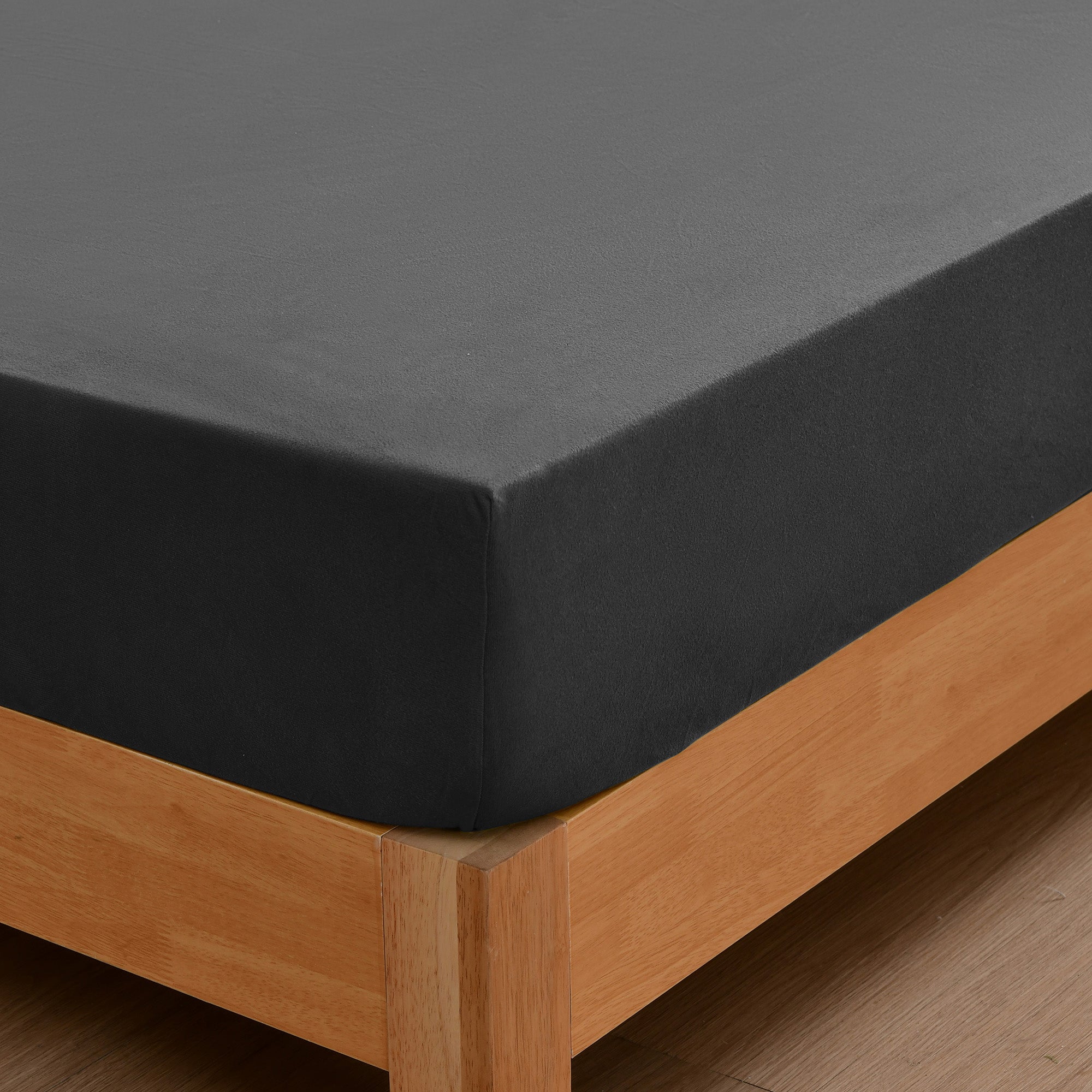 Dreamaker Micro Flannel Sheet Set Charcoal