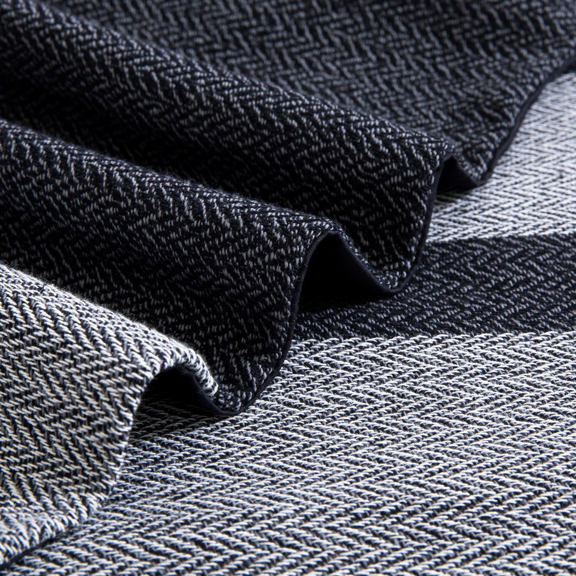 Dreamaker Herringbonecotton Quilt Cover Set Charcoal Grey