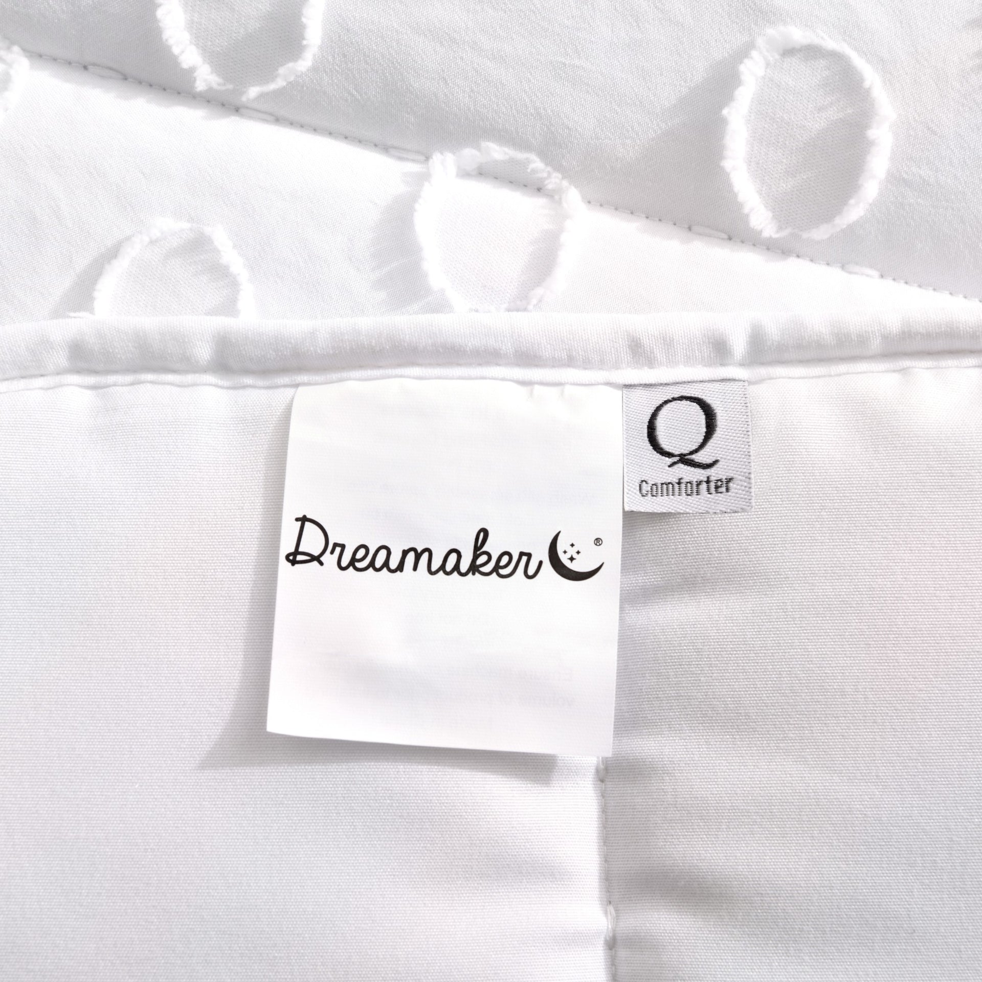 Dreamaker Haven Spot 6 Piece Comforter Set White